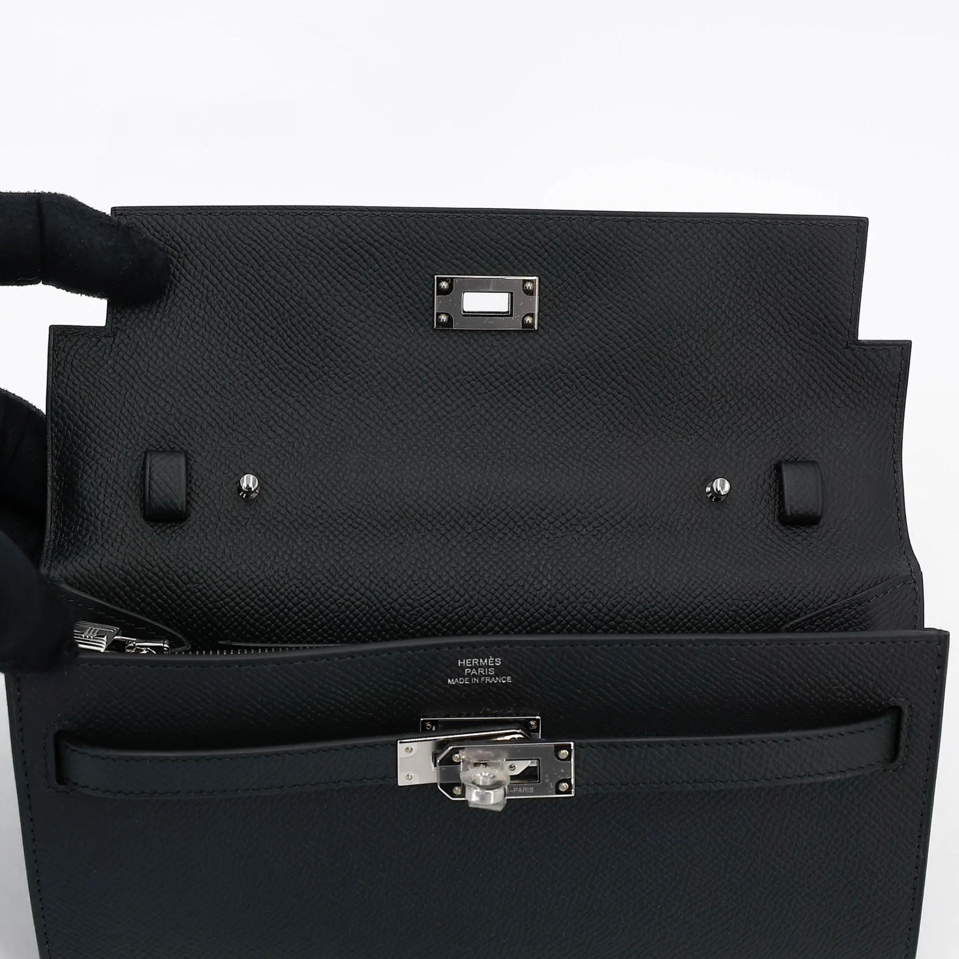 ランク N 新品 HERMÈS エルメス ケリートゥーゴー ブラック (89) エプソン シルバー金具 G刻印 (2026) - 11