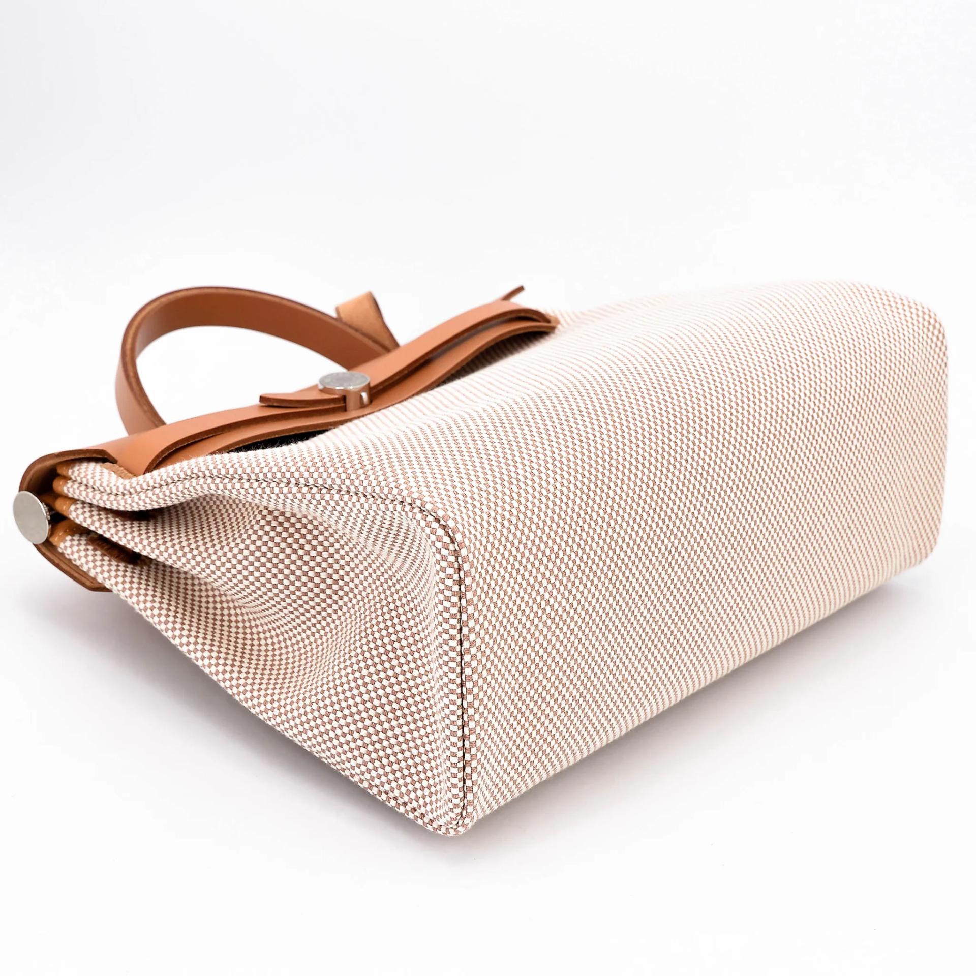 ランク N 新品 HERMÈS エルメス エールバッグPM ゴールド (37) トワルアッシュ シルバー金具 G刻印 (2026) - 6
