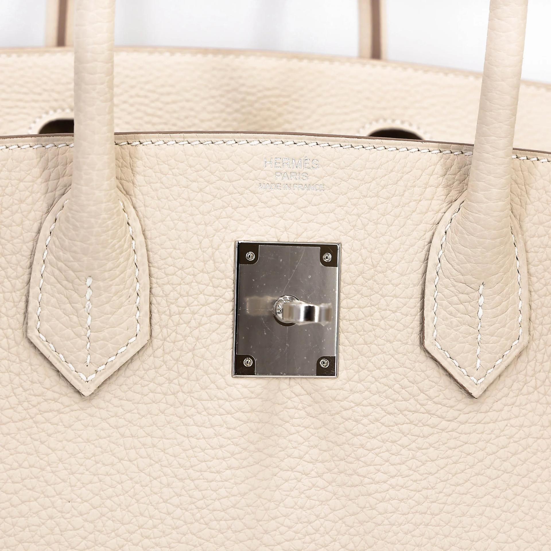 ランク N 新品 HERMÈS エルメス バーキン30 クレ (10) トゴ シルバー金具 G刻印 (2026) - 10