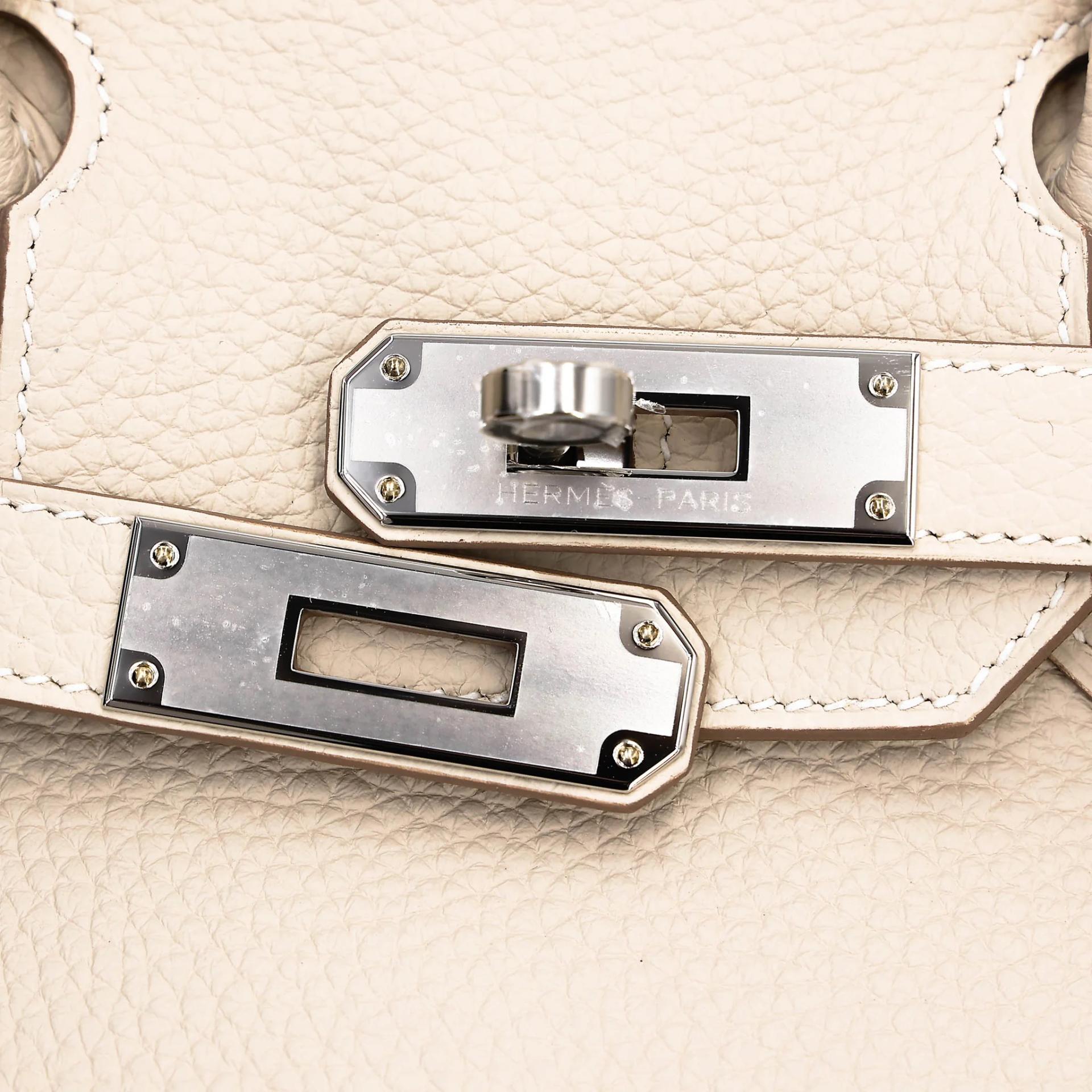 ランク N 新品 HERMÈS エルメス バーキン30 クレ (10) トゴ シルバー金具 G刻印 (2026) - 8