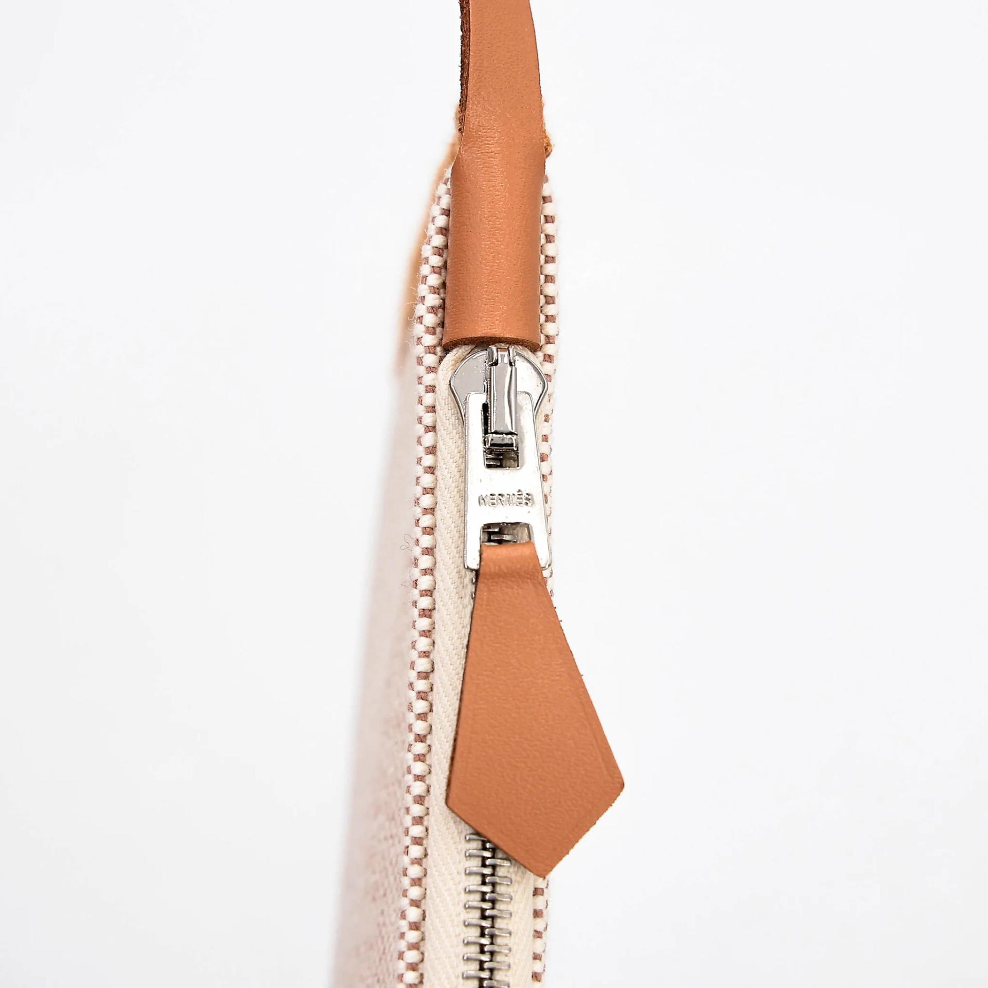 ランク N 新品 HERMÈS エルメス エールバッグPM ゴールド (37) トワルアッシュ シルバー金具 G刻印 (2026) - 22