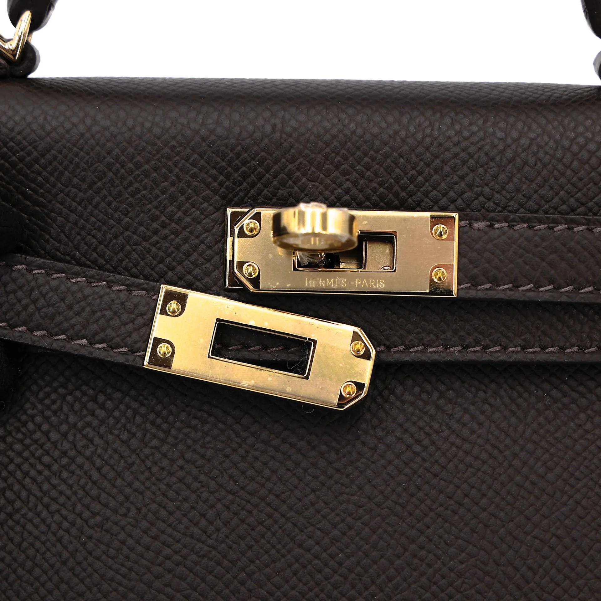 ランク N 新品 HERMÈS エルメス ミニケリー2 ベブラン（T3） エプソン シャンパンゴールド金具 G刻印 (2026) - 8