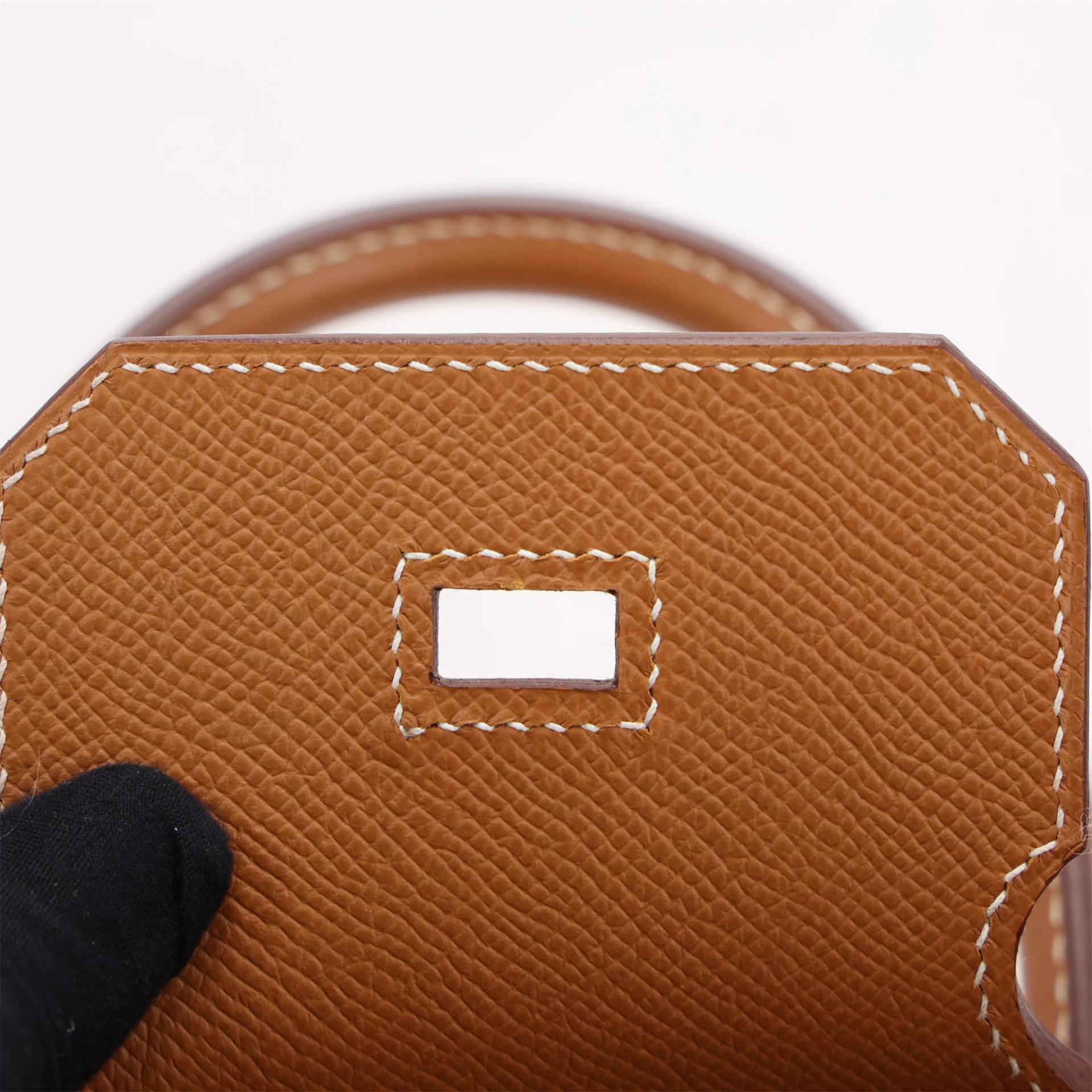 ランク SA HERMÈS エルメス バーキン30 ゴールド エプソン ゴールド金具 U刻印 (2022) - 11