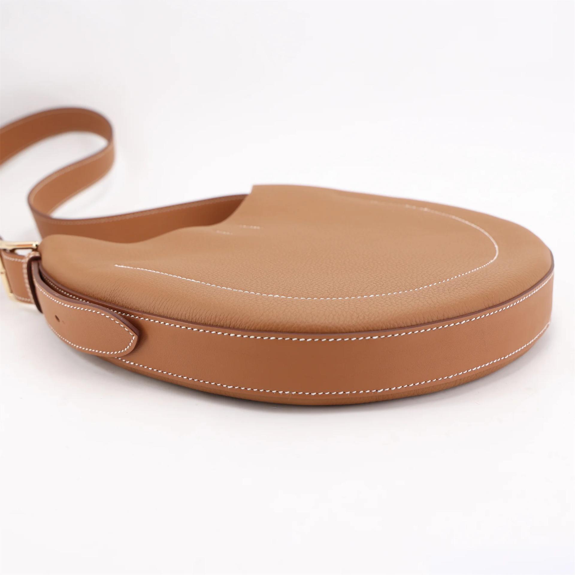 ランク N 新品 HERMÈS エルメス アルソン スリム ショルダーバッグ ゴールド (37) トゴ スイフト シャンパンゴールド金具 K刻印 (2025) - 5