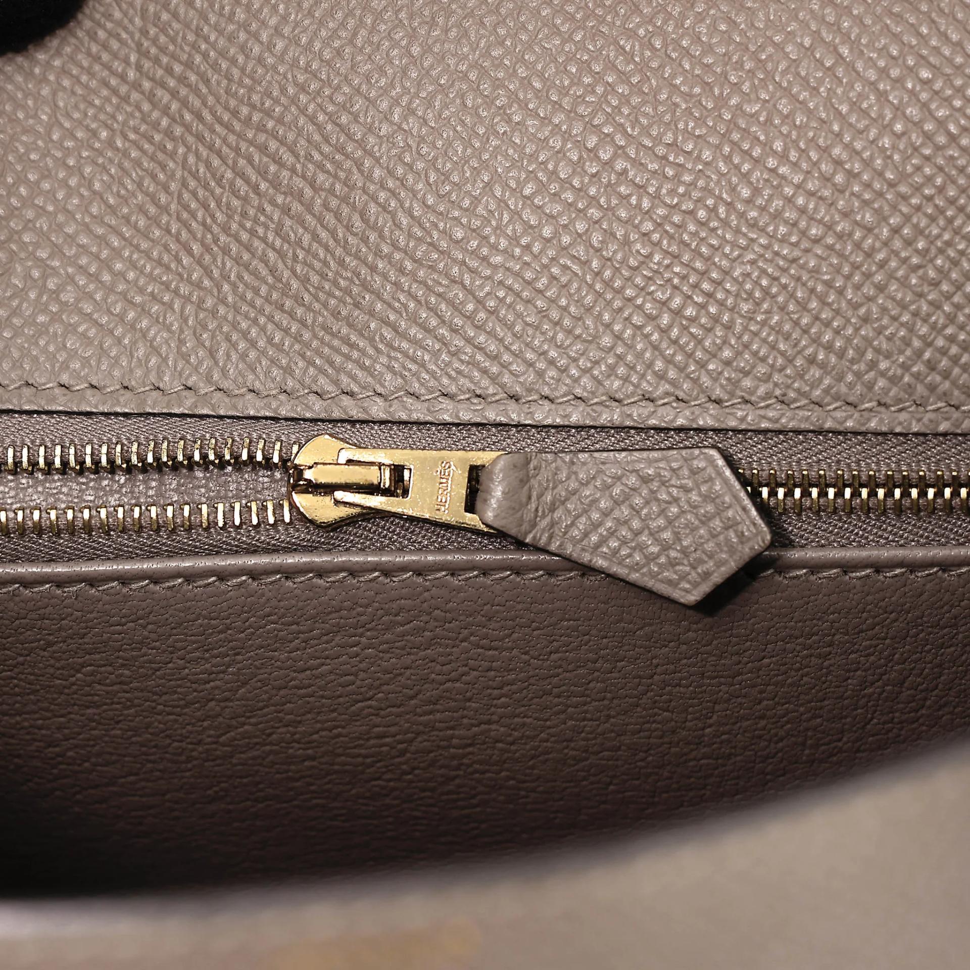 ランク A HERMÈS エルメス ケリー25 セリエ グリアスファルト (M8) エプソン ゴールド金具 C刻印 (2018) - 23
