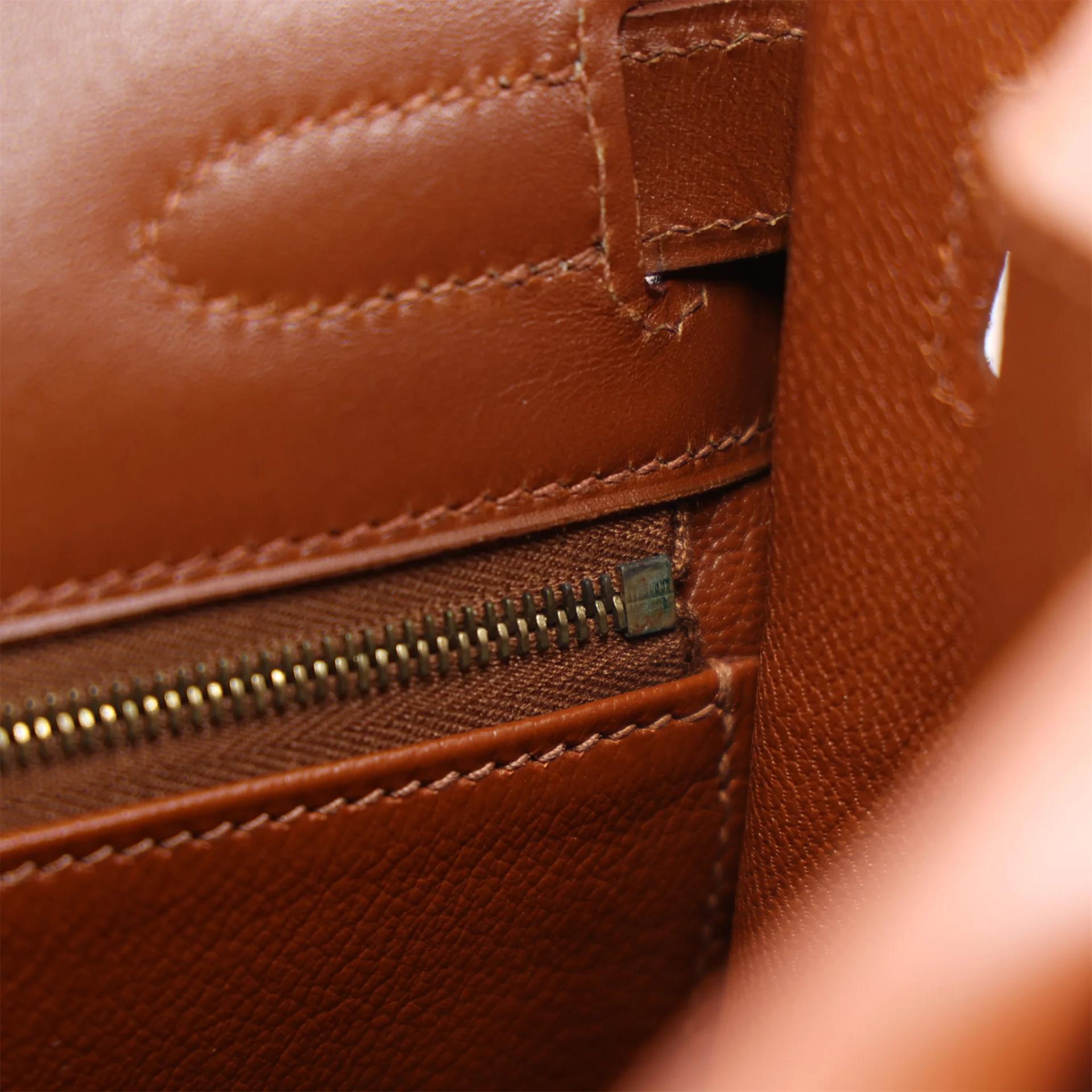 ランク A HERMÈS エルメス ケリー32 キャラメル (28) ボックスカーフ ゴールド金具 □F刻印 (2002) - 17