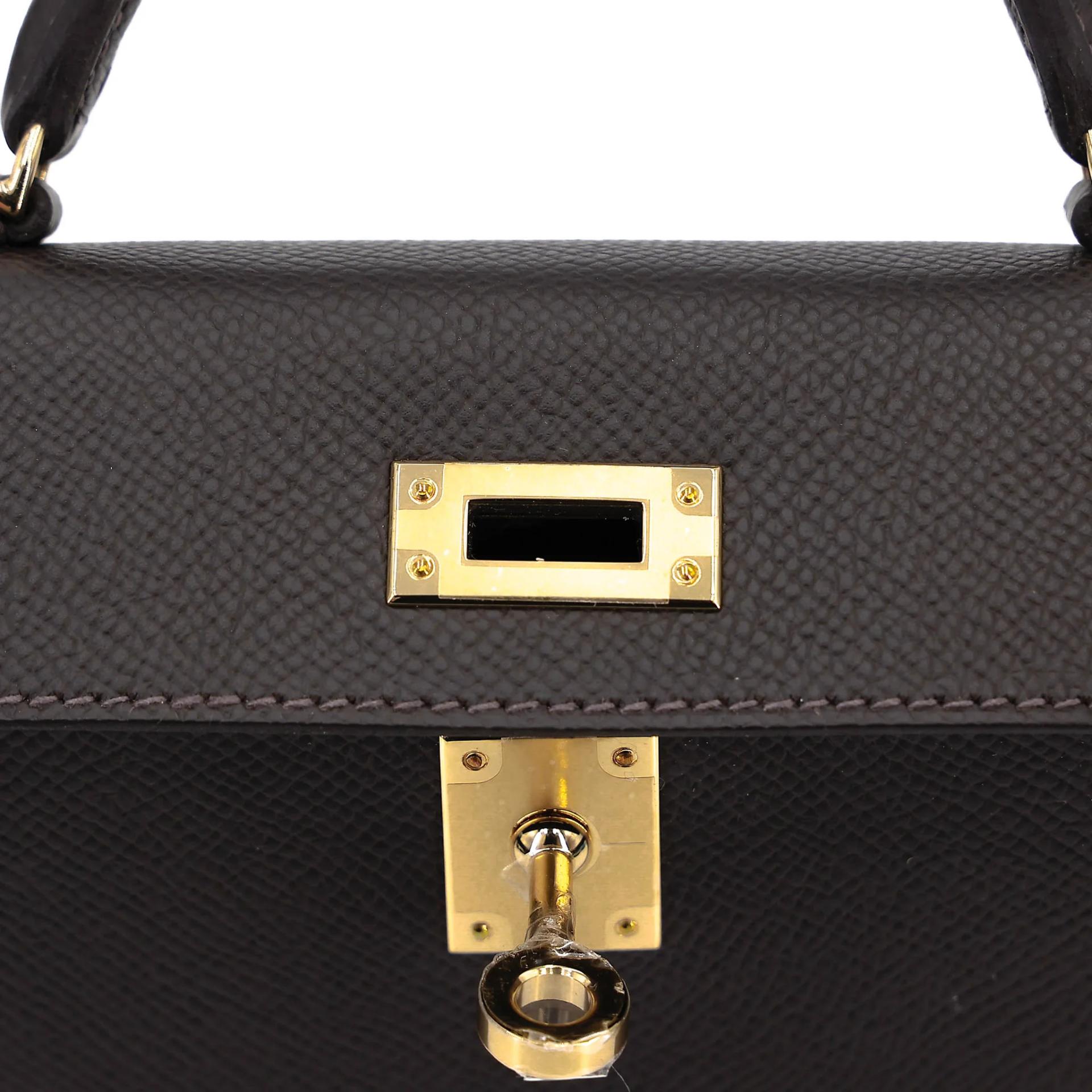 ランク N 新品 HERMÈS エルメス ミニケリー2 ベブラン（T3） エプソン シャンパンゴールド金具 G刻印 (2026) - 10