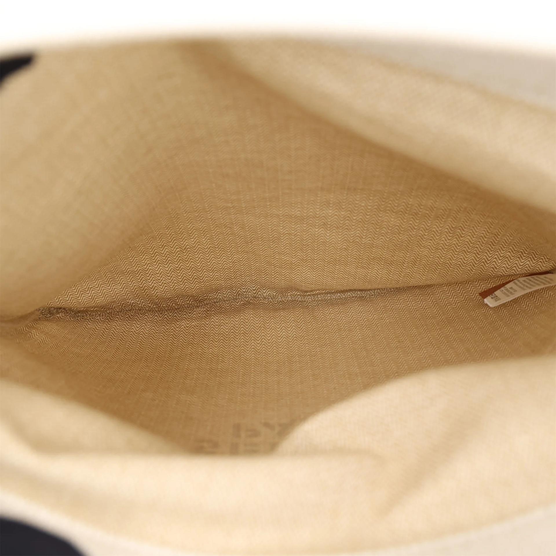 Unused ( Rank NS ) HERMÈS Aline Grooming Bag Gold (37) Craie (10) Canvas Swift Palladium hardware K (2025) - 8