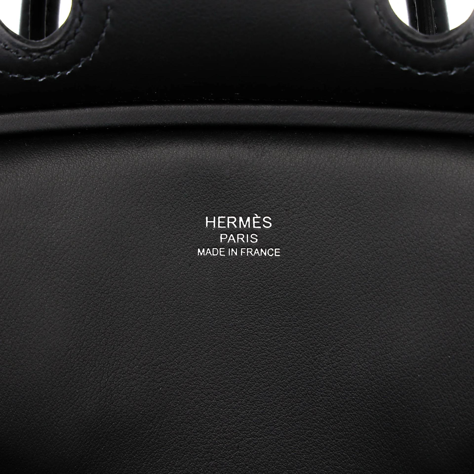 Brand New ( Rank N ) HERMÈS Limited Edition Birkin Cargo 25 Noir (89) Toile Goeland canvas Swift Palladium hardware K (2025) - 16