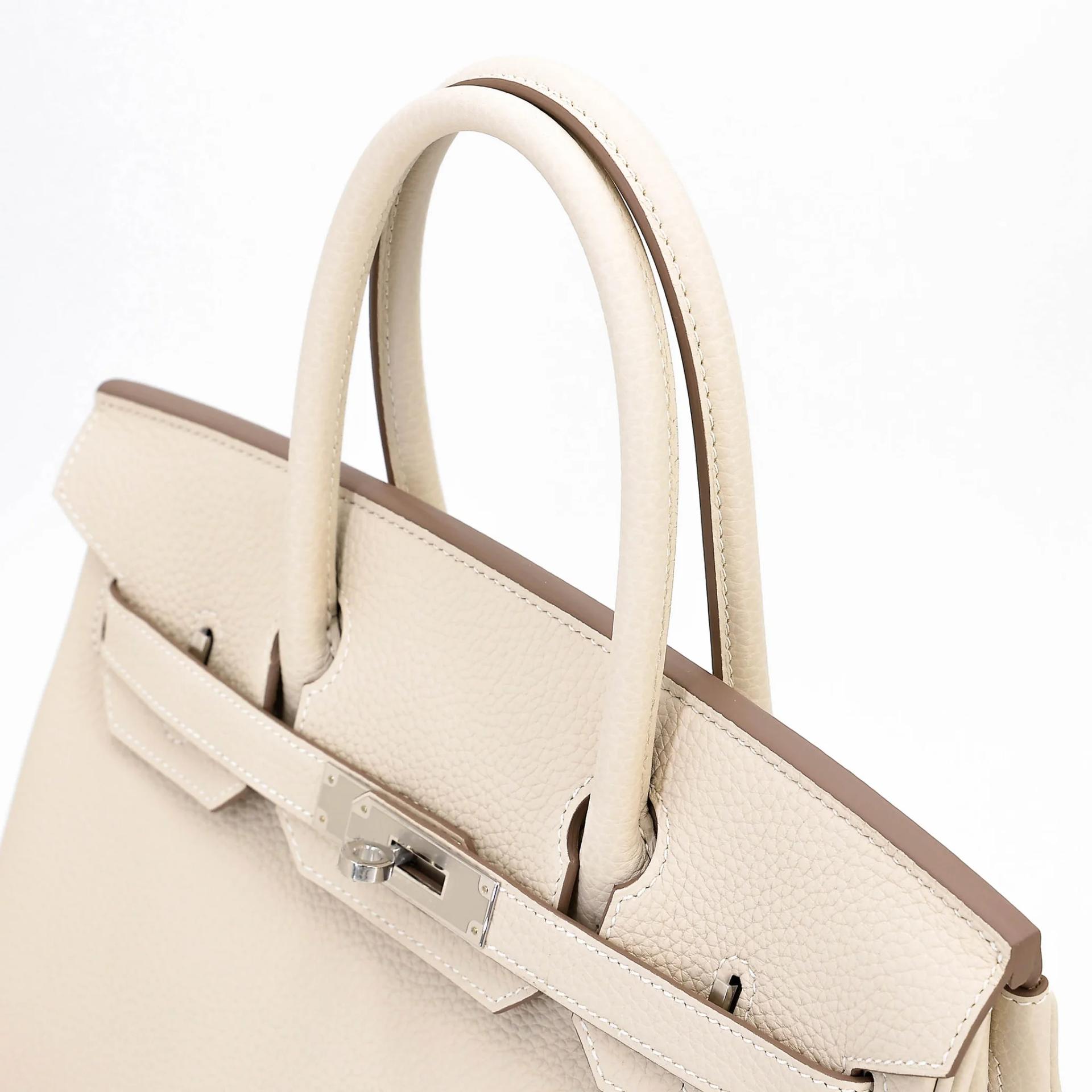 Brand New ( Rank N ) HERMÈS Birkin 30 Craie (10) Togo Palladium hardware G (2026) - 3