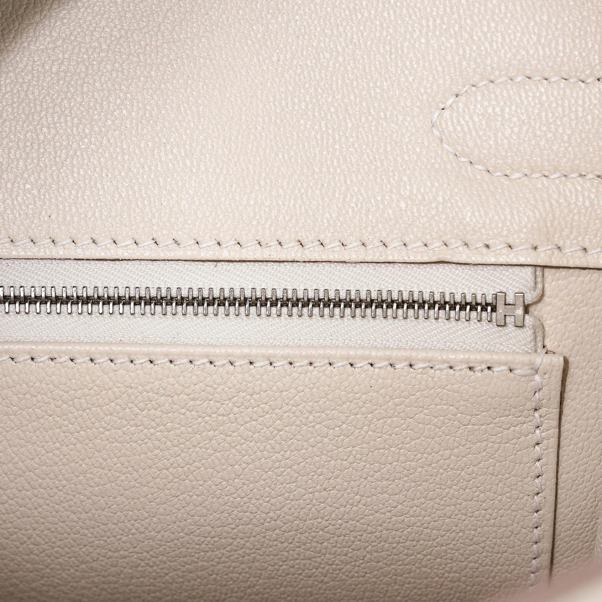 Brand New ( Rank N ) HERMÈS Birkin 30 Craie (10) Togo Palladium hardware G (2026) - 12