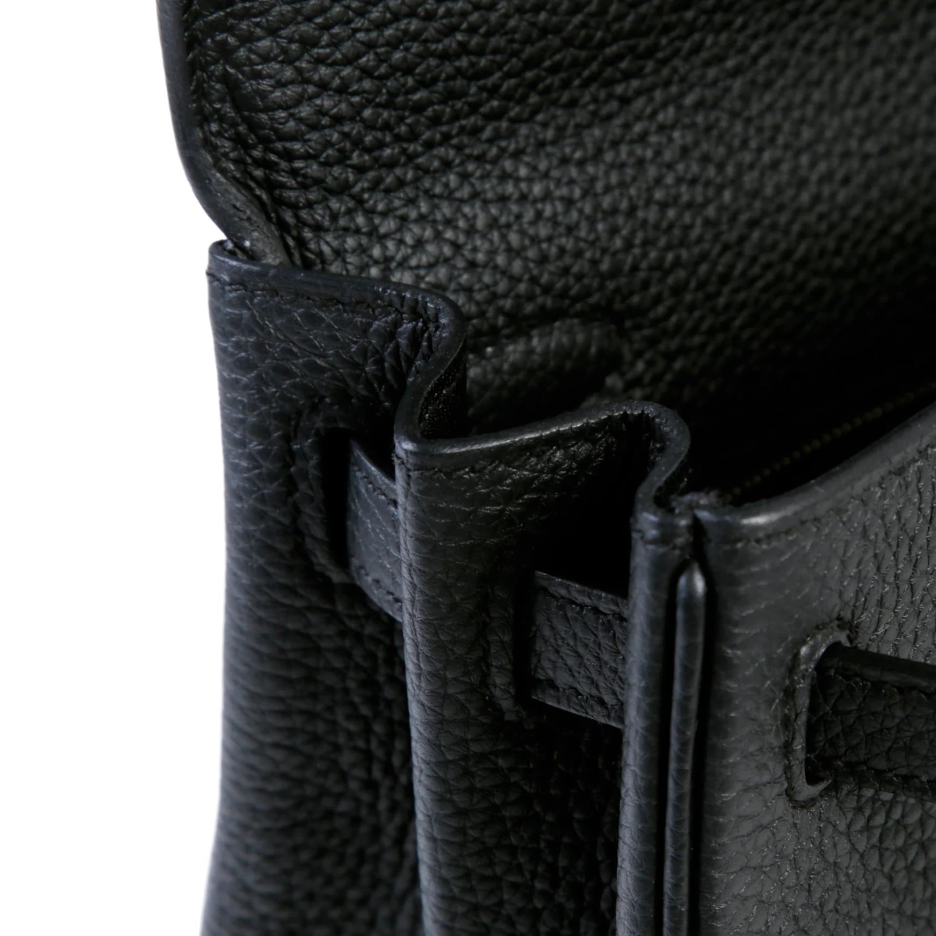 Brand New ( Rank N ) HERMÈS Kelly 25 Noir (89) Togo Palladium hardware G (2026) - 12