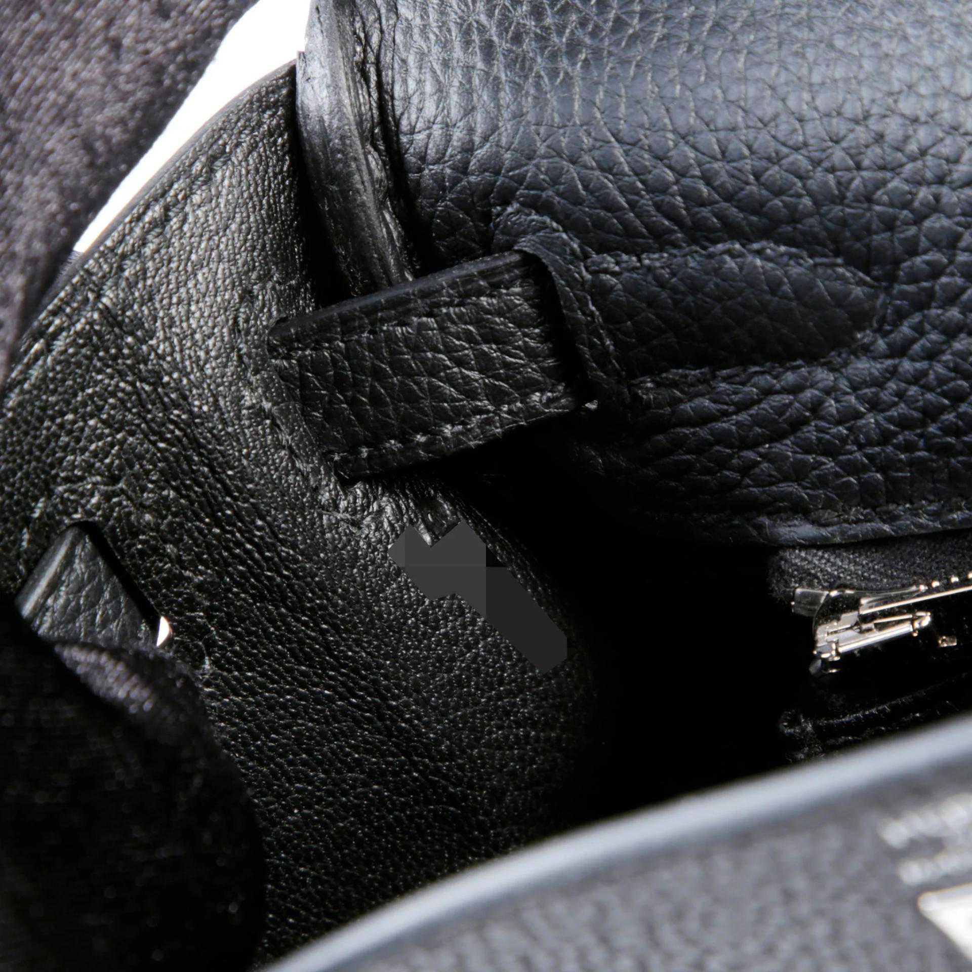 Brand New ( Rank N ) HERMÈS Kelly 25 Noir (89) Togo Palladium hardware G (2026) - 13