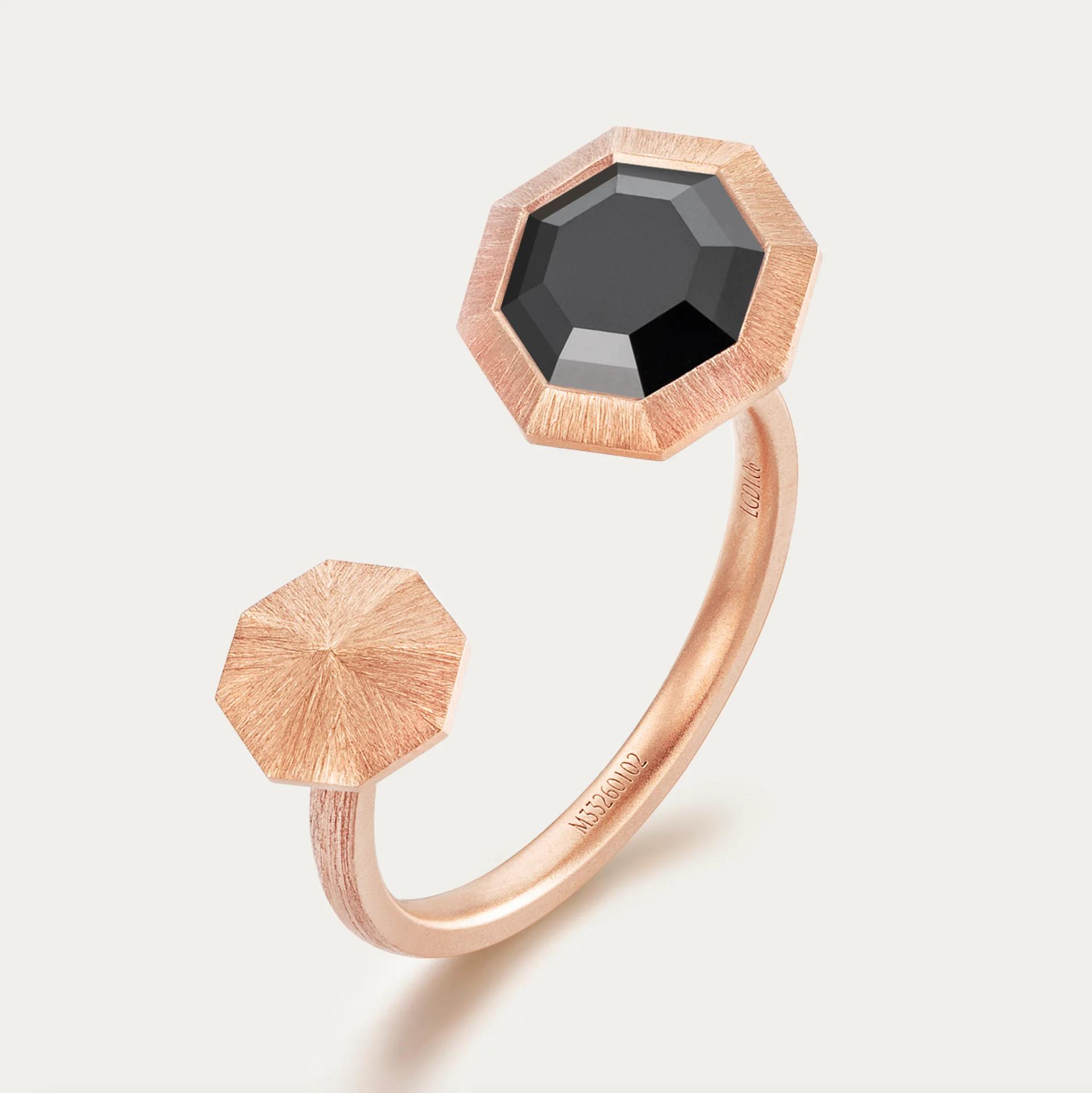 MIRA NOIR BLACK MIRROR Ring Black