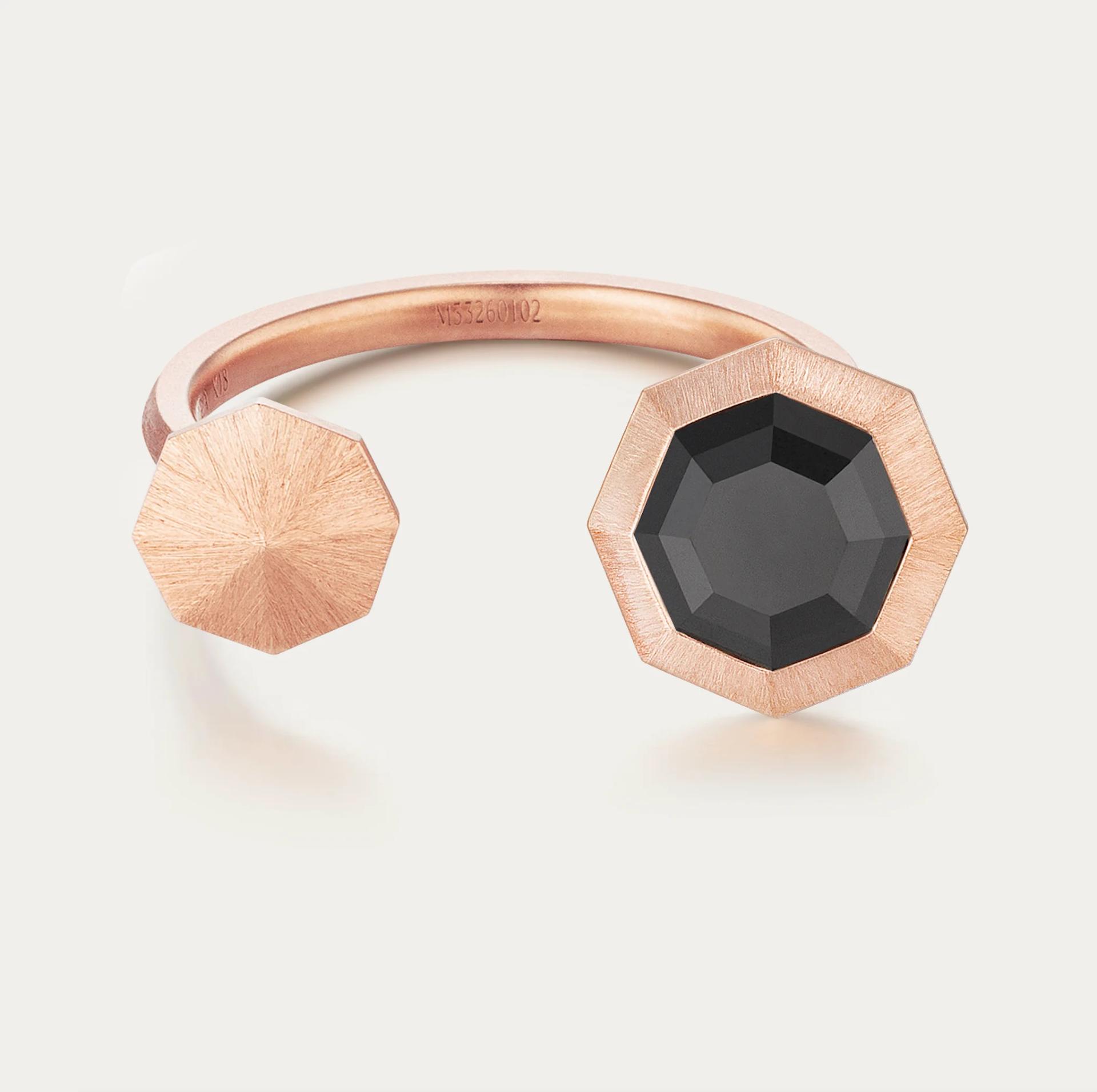 MIRA NOIR BLACK MIRROR Ring Black
