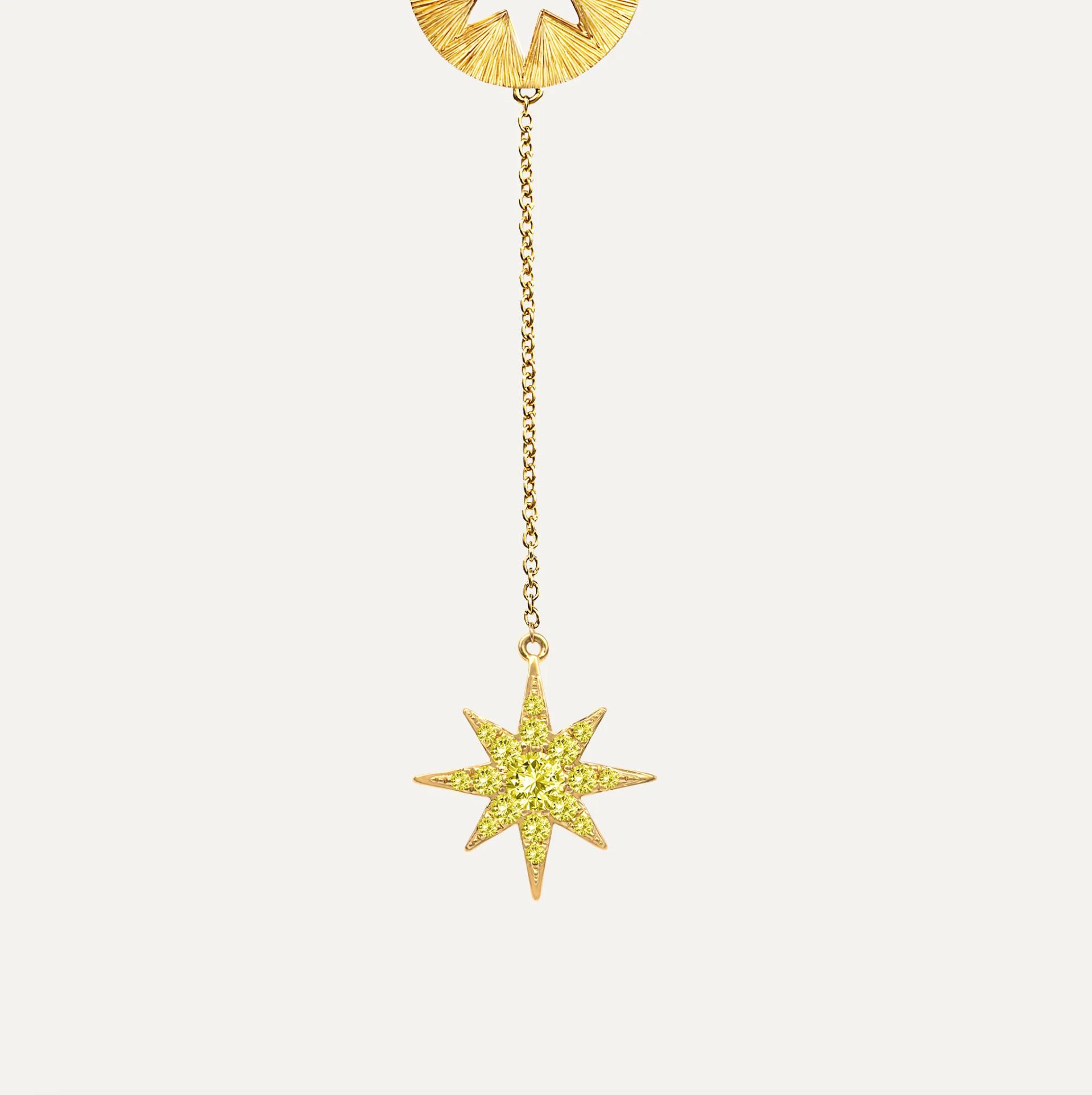 Brand New ( Rank N ) Mira Souhait Lariat Necklace Yellow 18K Yellow Gold Diamond - 3
