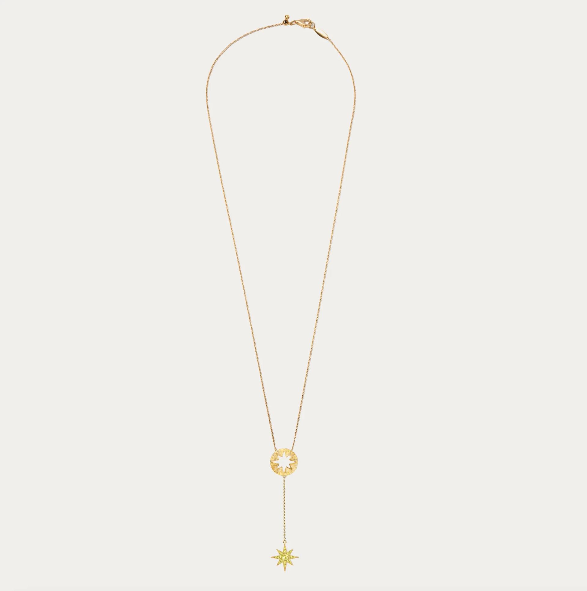 Souhait Lariat Necklace Yellow