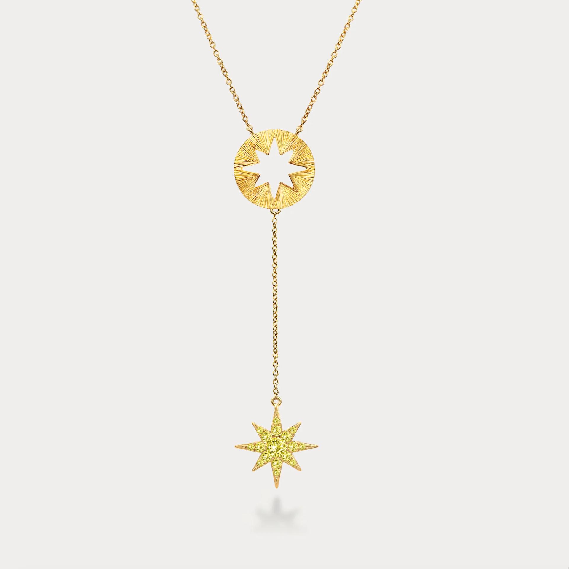 Souhait Lariat Necklace Yellow