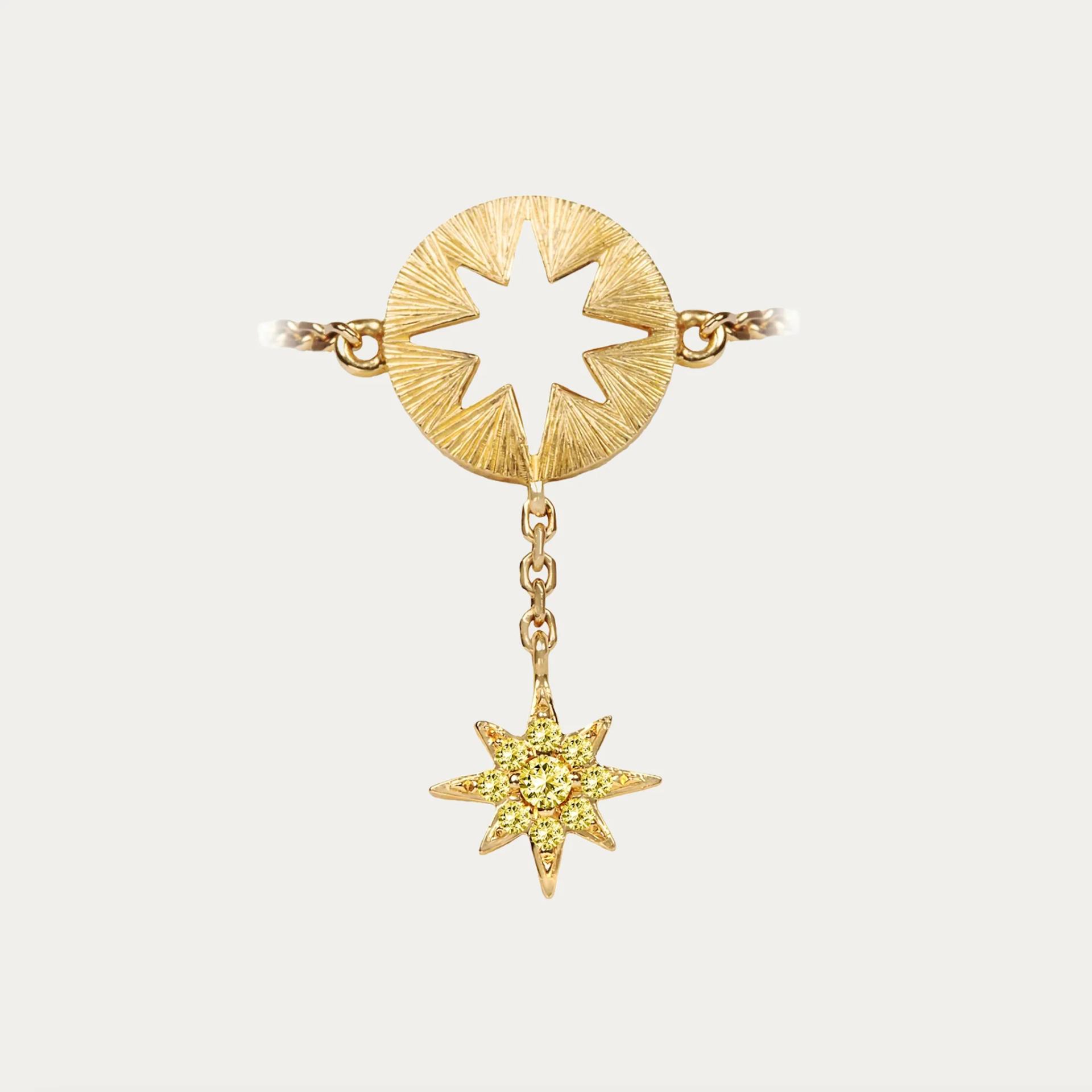 The MIRA Star WISH Pinky Ring Yellow