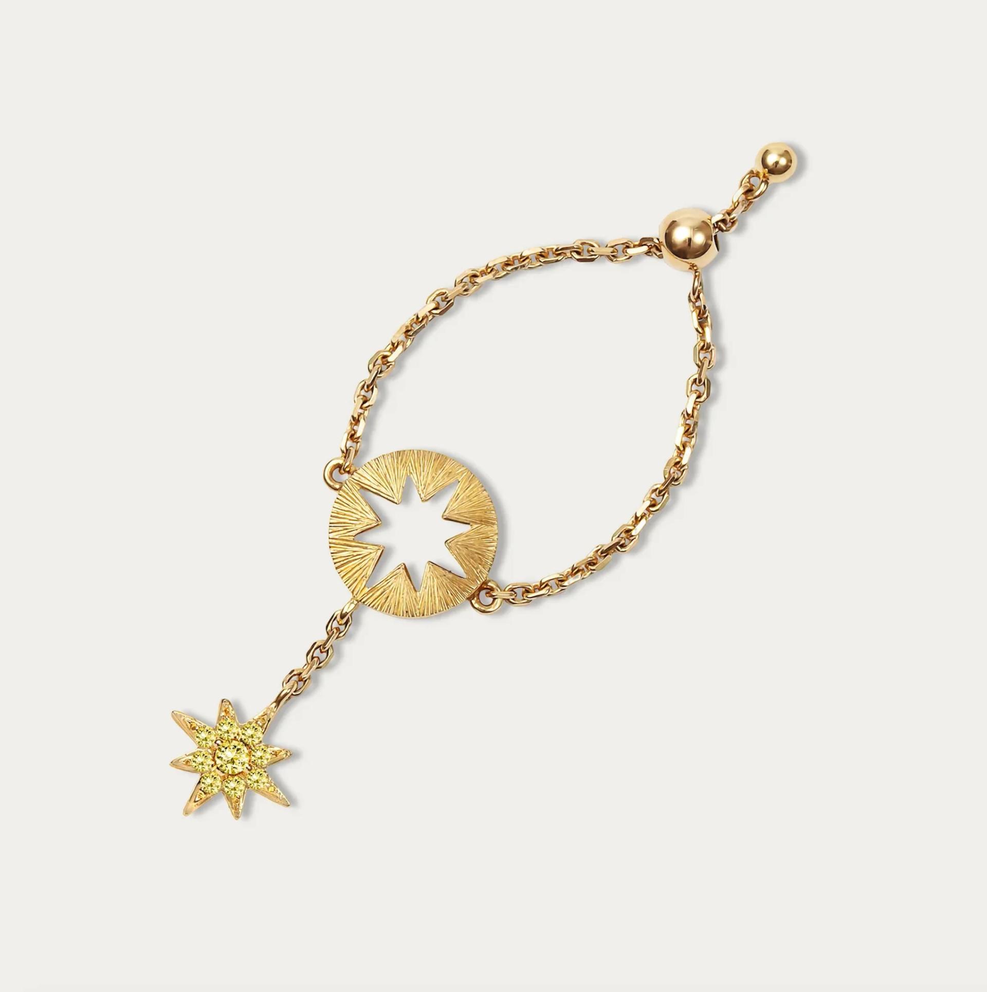 The MIRA Star WISH Pinky Ring Yellow