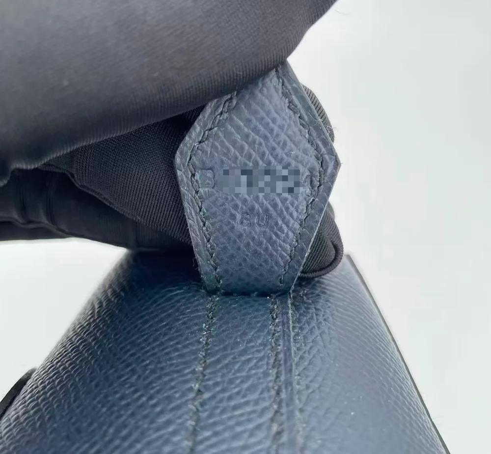 未使用保存品 HERMÈS 愛馬仕 限量收藏款 Bolide 25 en Desordre 76 深藍 Bleu Indigo 3Y 水冰藍 Caban Epsom牛皮 Swift牛皮 Tadelakt皮 金扣 B刻 2023年 - 14
