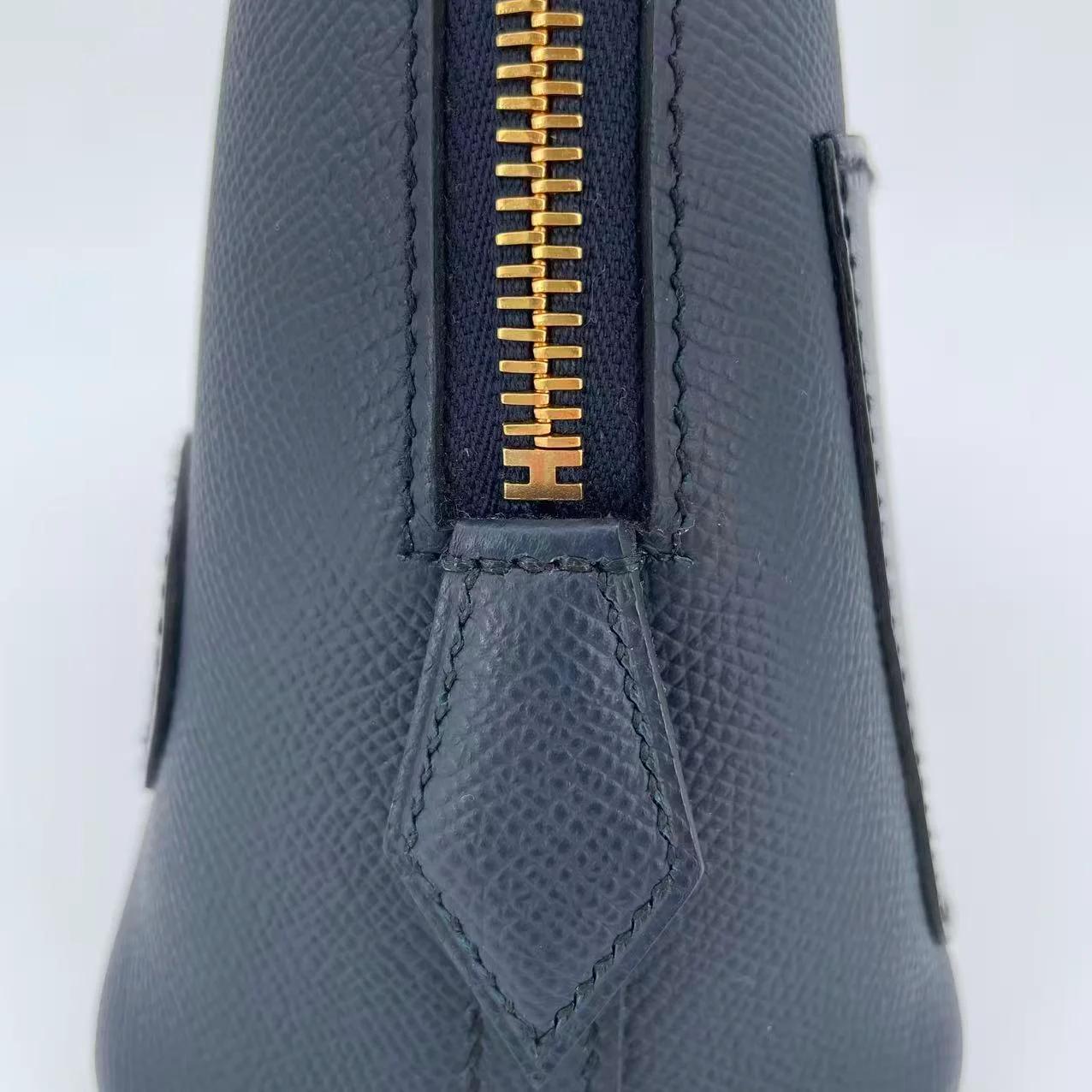 未使用保存品 HERMÈS 愛馬仕 限量收藏款 Bolide 25 en Desordre 76 深藍 Bleu Indigo 3Y 水冰藍 Caban Epsom牛皮 Swift牛皮 Tadelakt皮 金扣 B刻 2023年 - 8