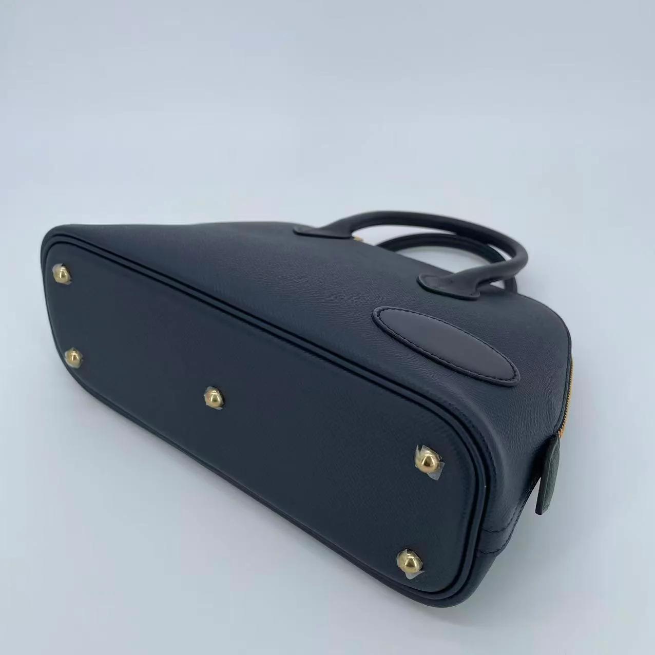 未使用保存品 HERMÈS 愛馬仕 限量收藏款 Bolide 25 en Desordre 76 深藍 Bleu Indigo 3Y 水冰藍 Caban Epsom牛皮 Swift牛皮 Tadelakt皮 金扣 B刻 2023年 - 4
