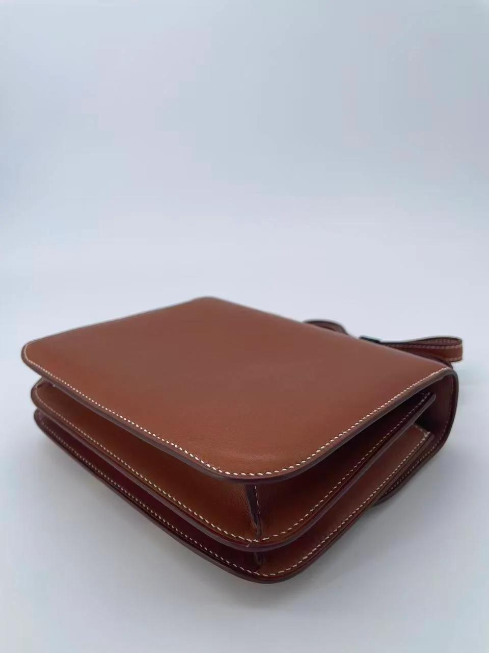 Unused ( Rank NS ) HERMÈS Constance Mini Fauve (34) Barenia Gold hardware C (2018) - 7