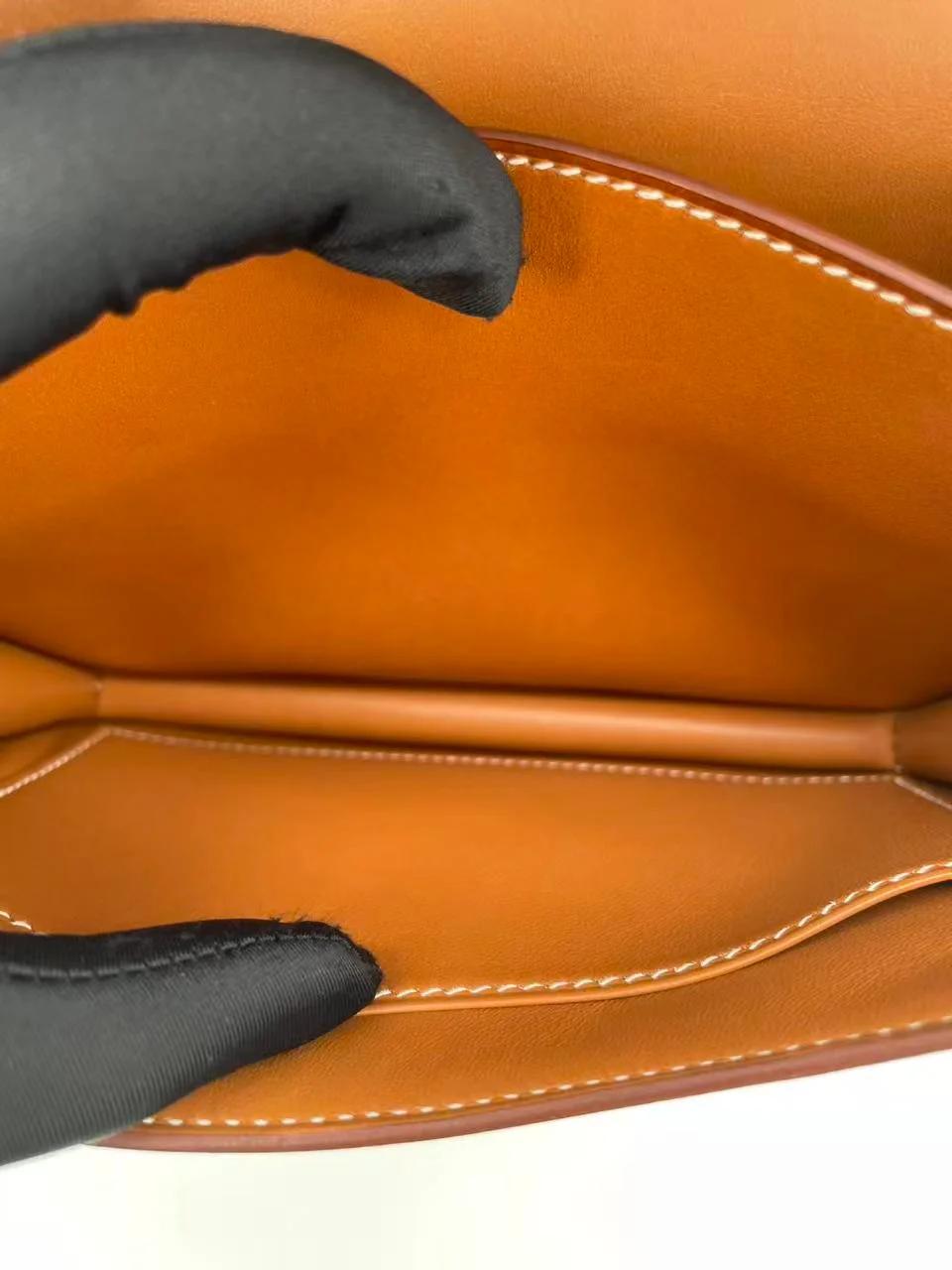Unused ( Rank NS ) HERMÈS Constance Mini Fauve (34) Barenia Gold hardware C (2018) - 16