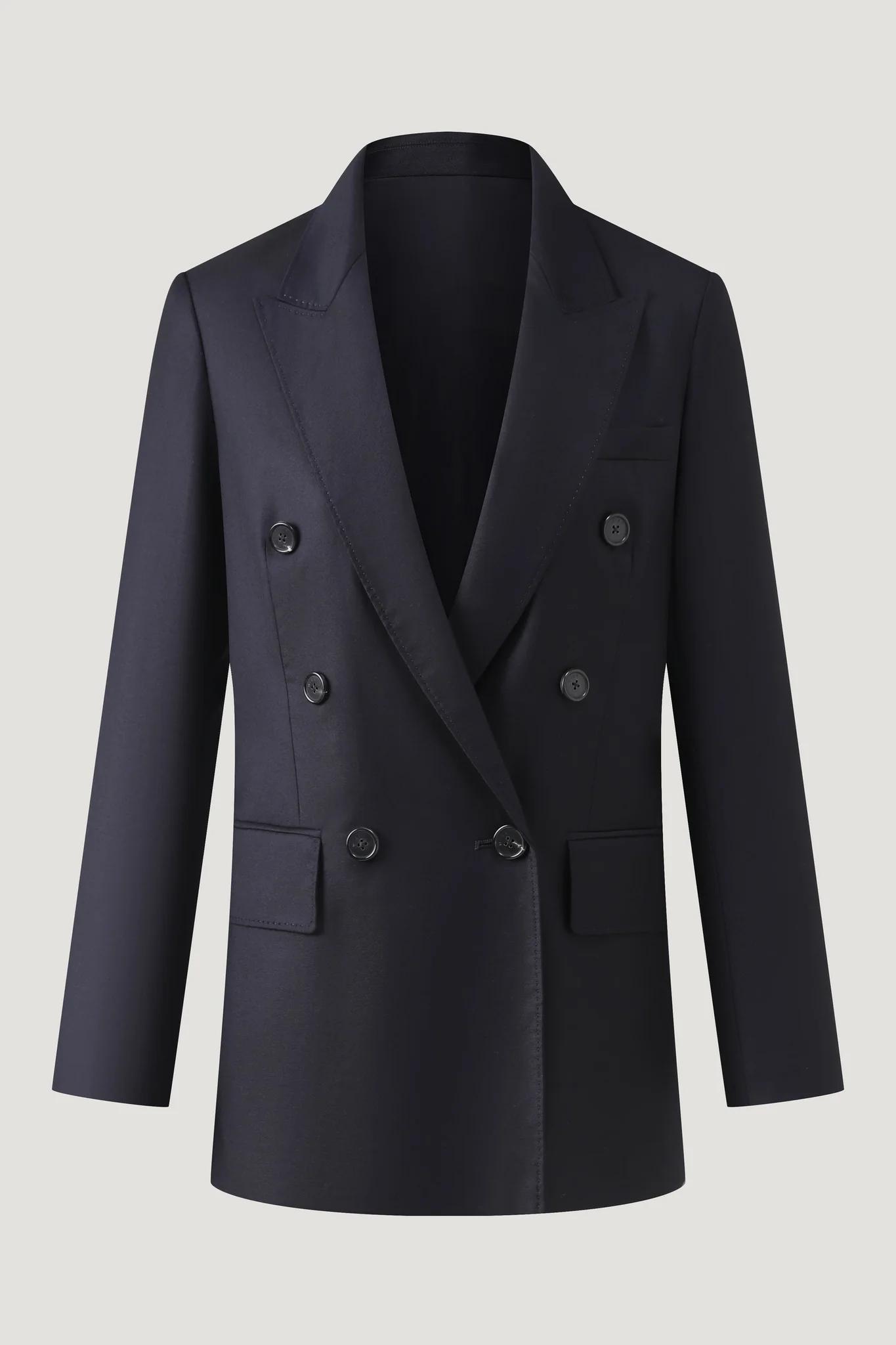 Four Seasons Wool Double-Breasted Blazer (EU 36)