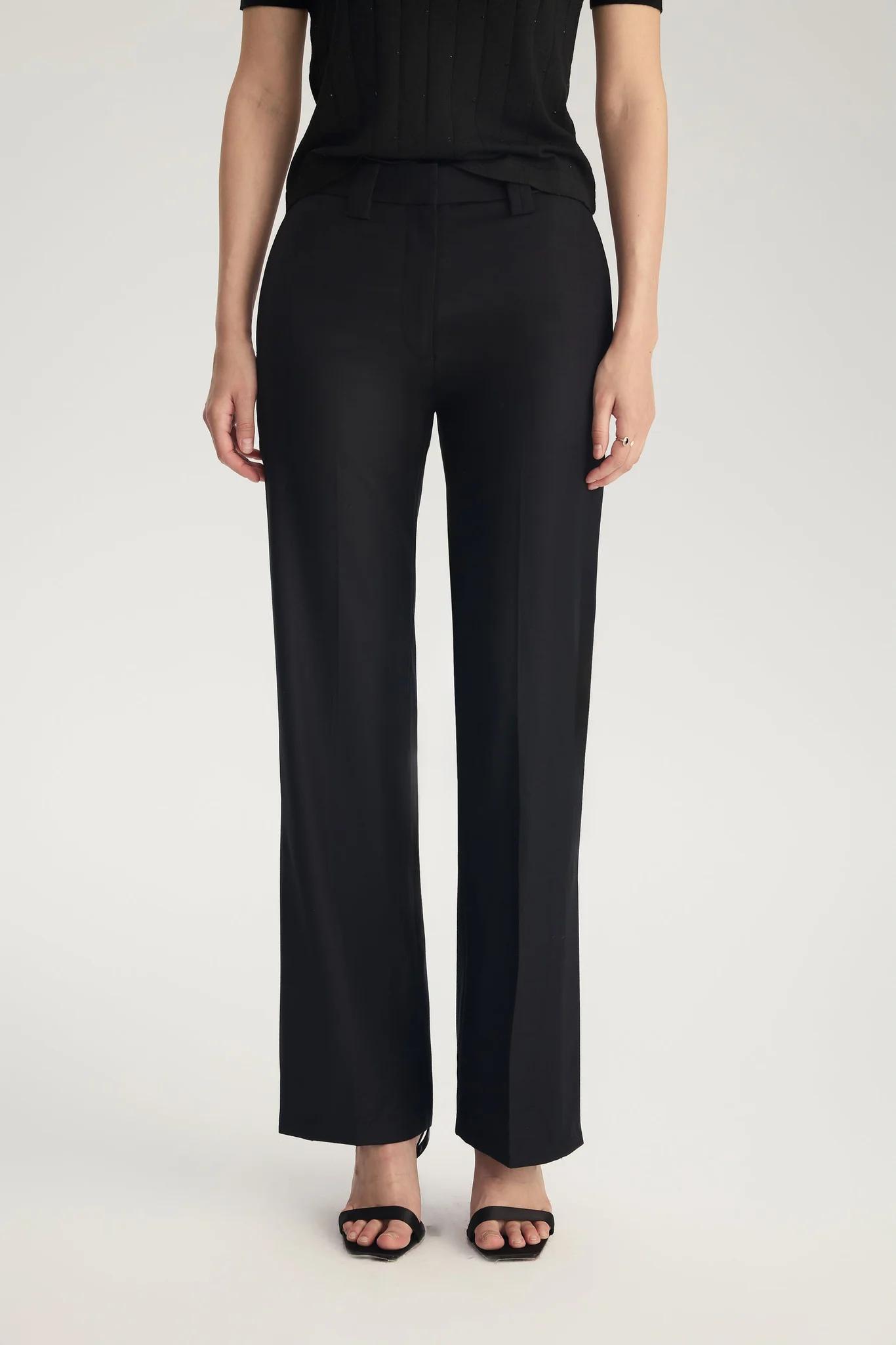 Four Seasons Wool Stretch Straight Trousers (EU 34)