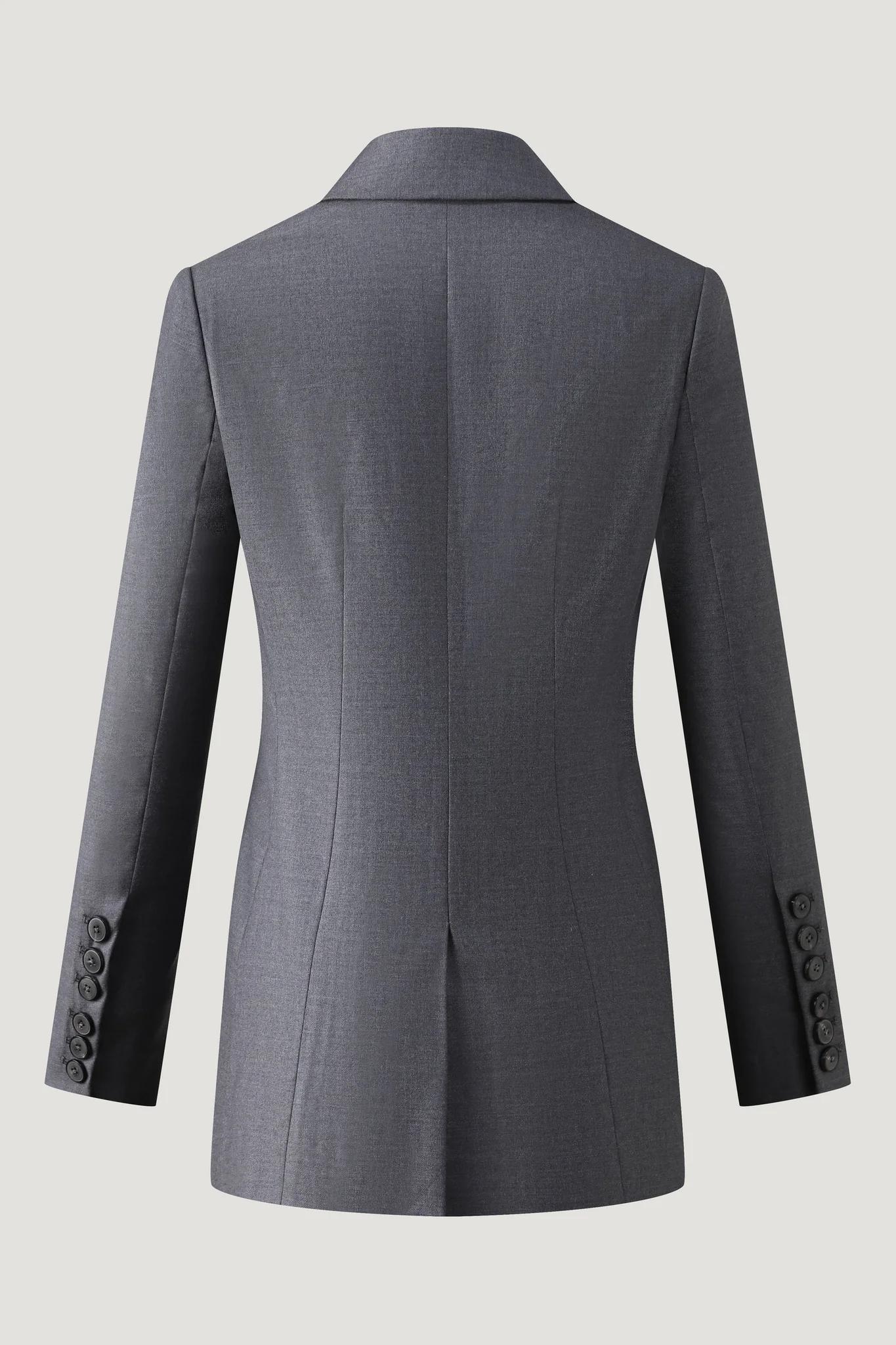 Four Seasons Wool Sculpted-Waist Blazer (EU 36)