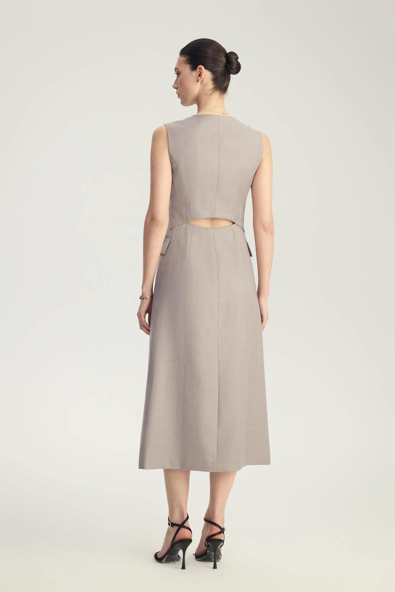 Brand New ( Rank N ) Mira Four Seasons Wool Sleeveless Dress (EU 34) - 4