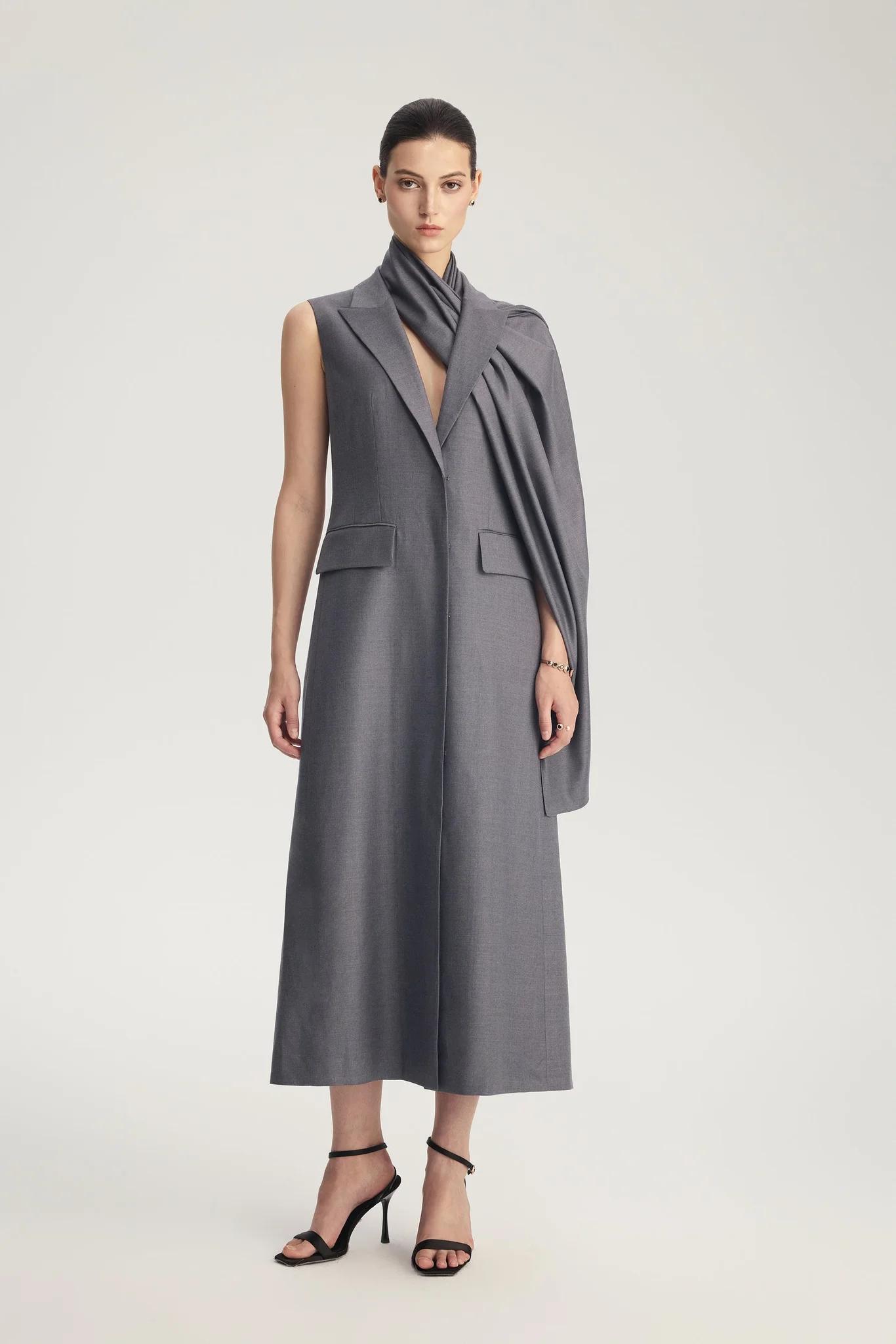 Four Seasons Wool Convertible Scarf Dress (EU 36)
