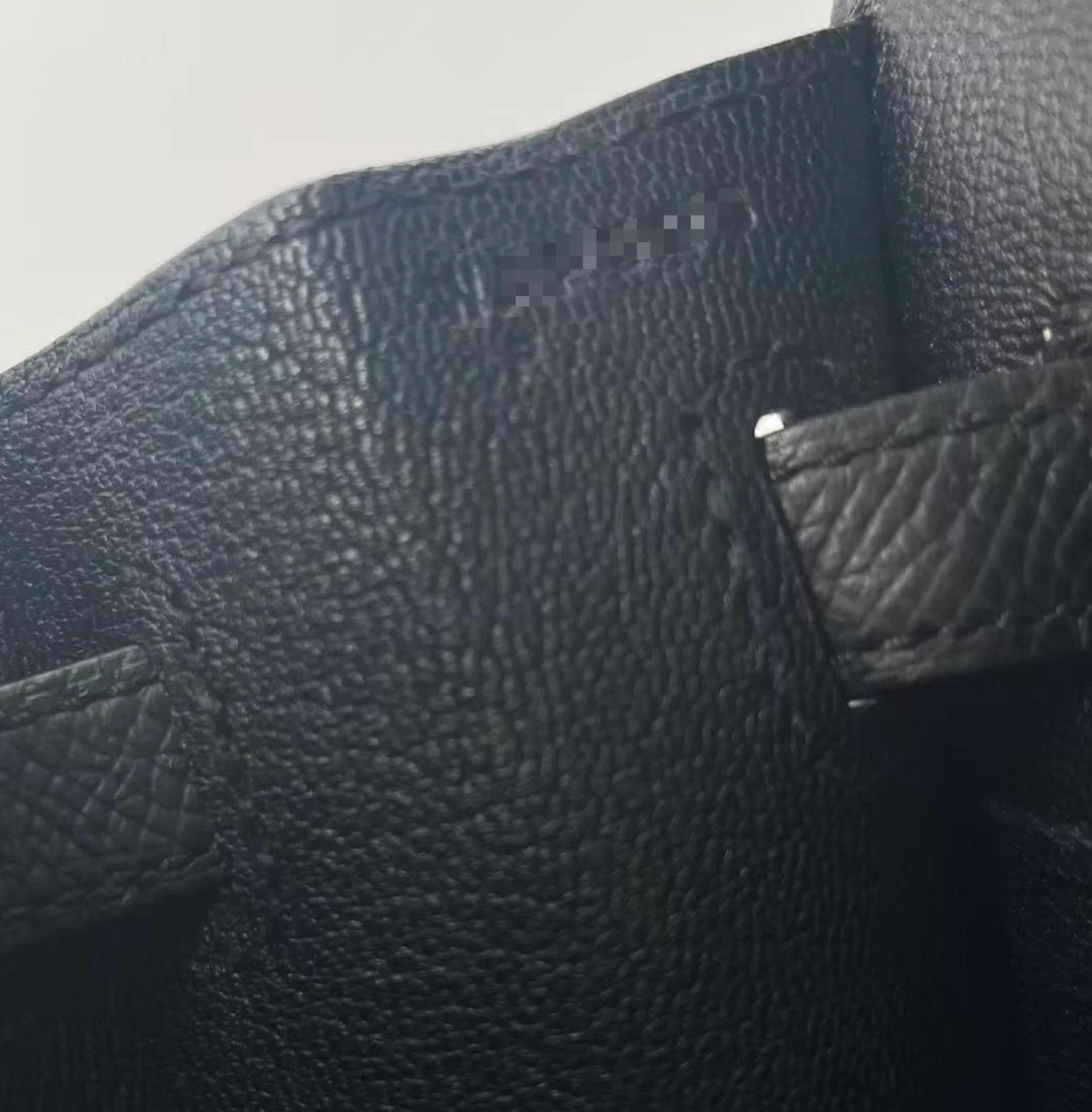 未使用保存品 HERMÈS 愛馬仕 Birkin 25 外縫 89 黑色 Noir (Black) Epsom牛皮 銀扣 W刻 2024年 - 17