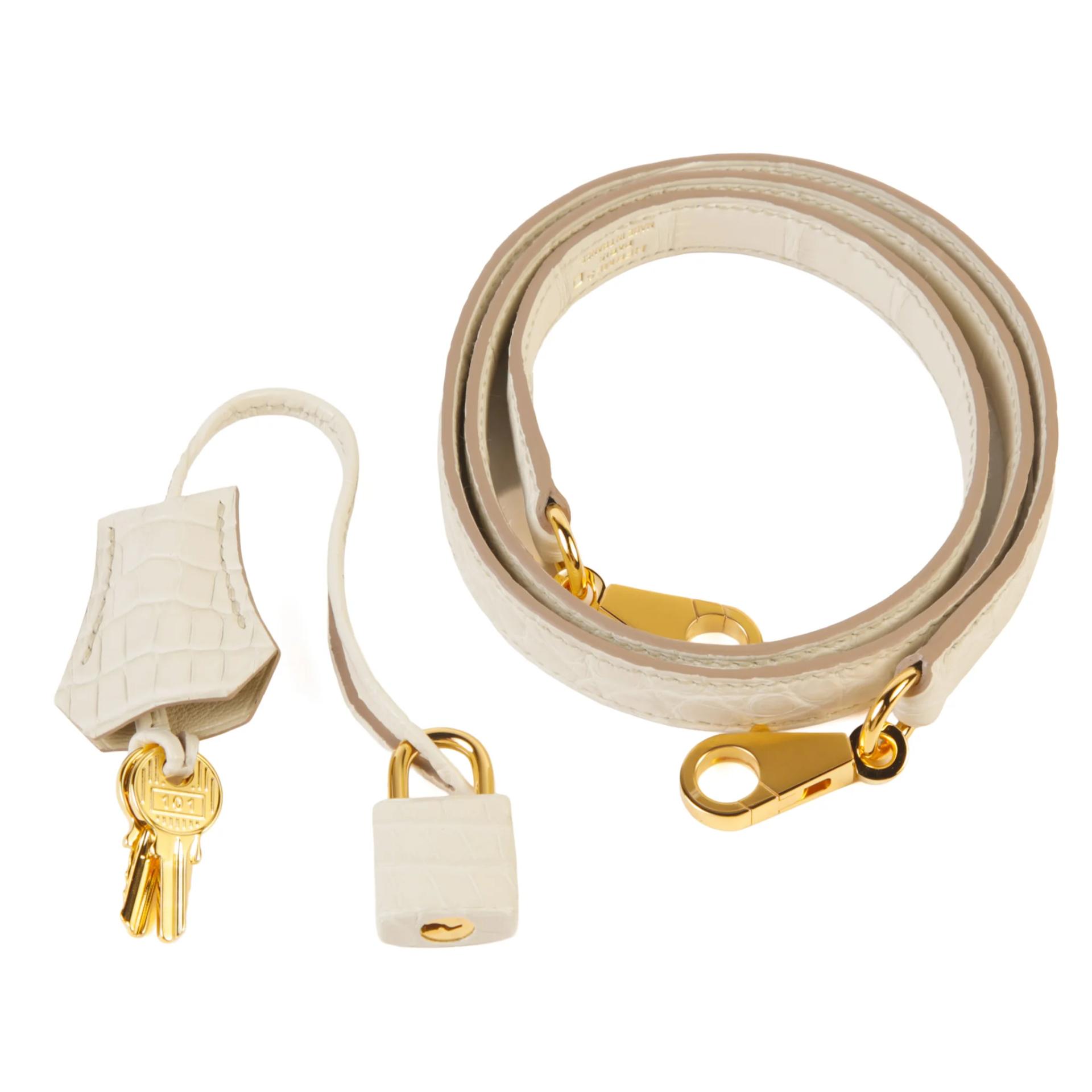 Brand New ( Rank N ) HERMÈS Kelly 25 Beton (8L) Matte Alligator Gold hardware K (2025) - 14