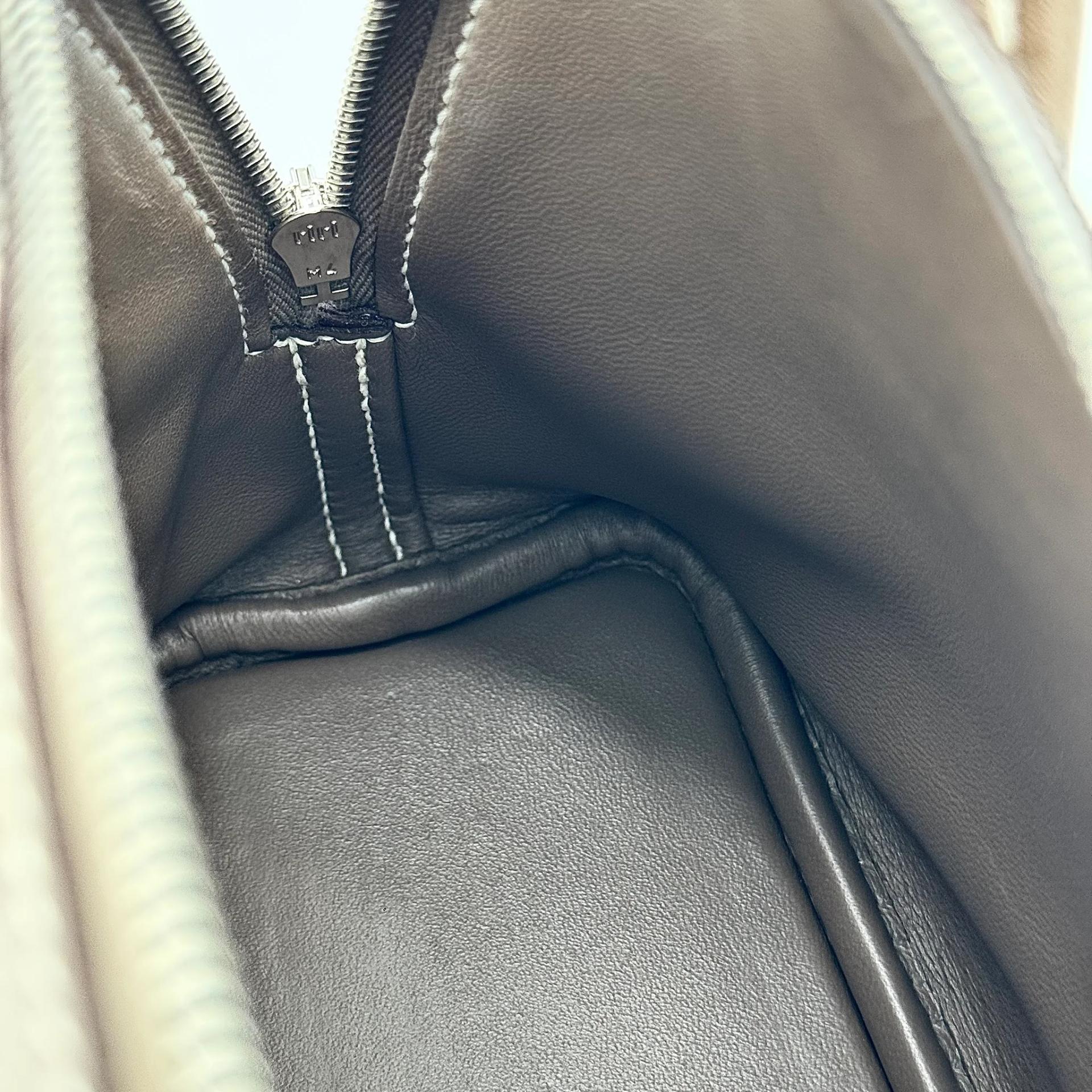 Excellent ( Rank SA ) HERMÈS Mini Bolide 1923 Etoupe (18) Evercolor Palladium hardware B (2023) - 19