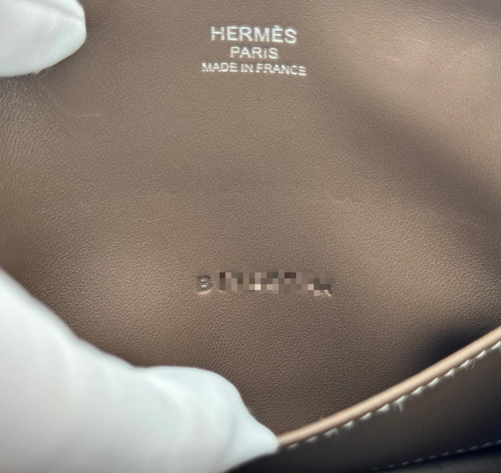 Excellent ( Rank SA ) HERMÈS Mini Bolide 1923 Etoupe (18) Evercolor Palladium hardware B (2023) - 25