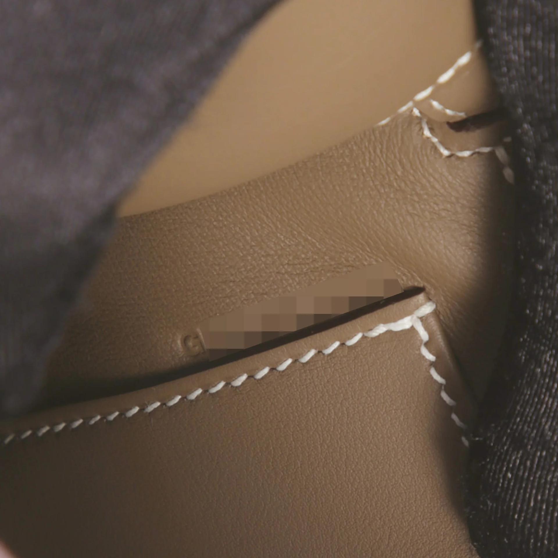 Brand New ( Rank N ) HERMÈS Kelly Pochette Etoupe (18) Swift Palladium hardware G (2026) - 14