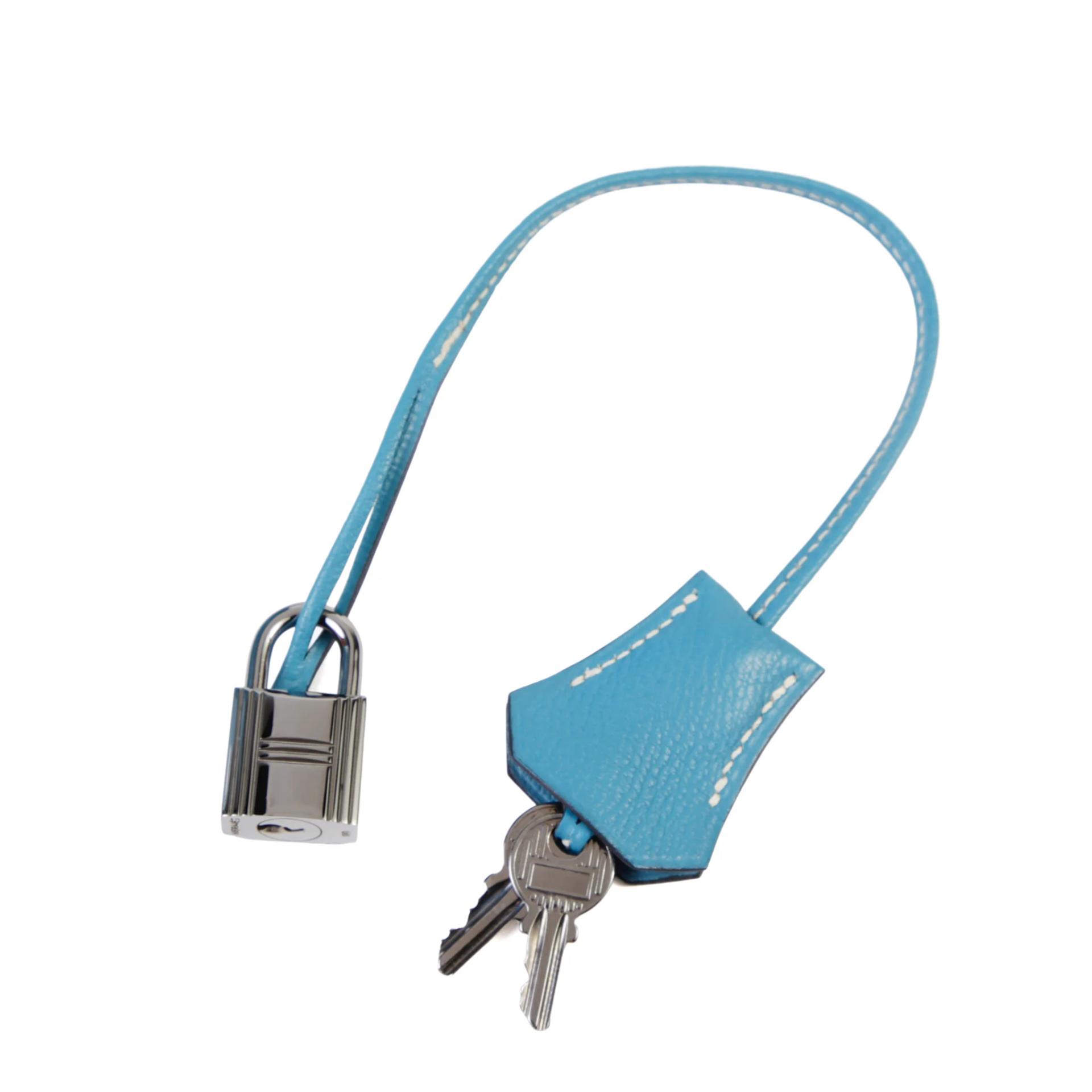 Very Good ( Rank A) HERMÈS Birkin 35 Bleu Jean (75) Togo Palladium hardware Square I (2005) - 14