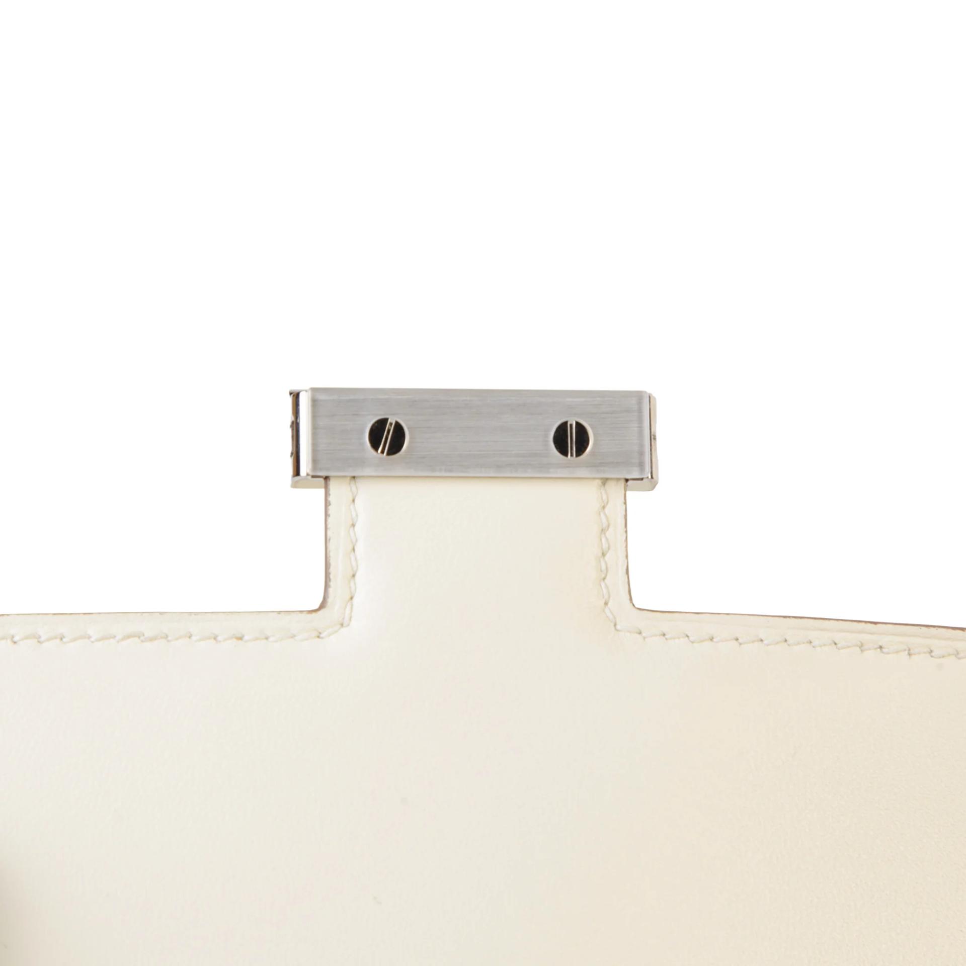 Very Good ( Rank A) HERMÈS Constance Mini Nata (I2) Matte Alligator Palladium hardware Z (2021) - 9