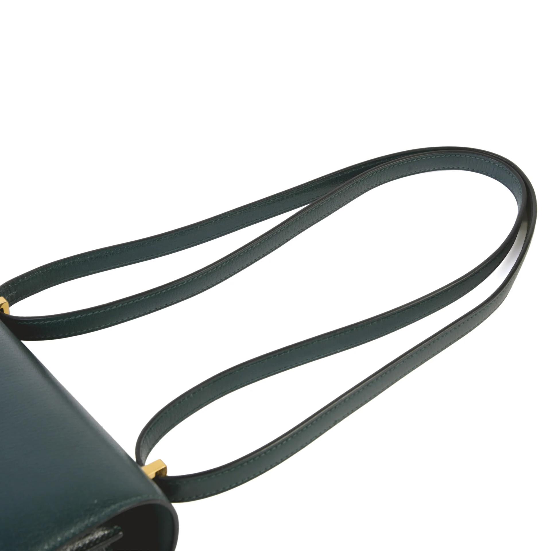 Brand New ( Rank N ) HERMÈS Constance Mini Vert Cypress (6O) Chamkila Gold hardware G (2026) - 3