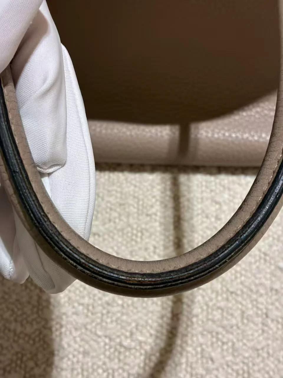 A美品 HERMÈS 愛馬仕 Birkin 35 81 斑鳩灰 Gris Tourterelle Clemence小牛皮 銀扣 □N刻 2010年 - 27