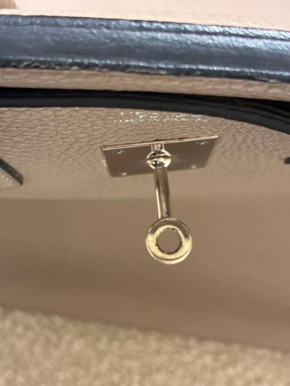 A美品 HERMÈS 愛馬仕 Birkin 35 81 斑鳩灰 Gris Tourterelle Clemence小牛皮 銀扣 □N刻 2010年 - 26
