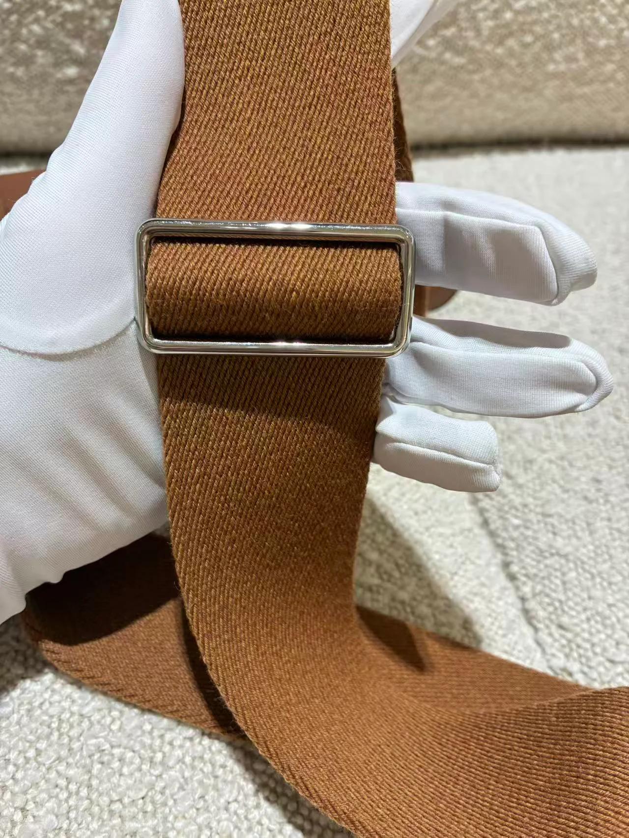 Excellent ( Rank SA ) HERMÈS Videpoches bag Gold (37) Togo Palladium hardware W (2024) - 12