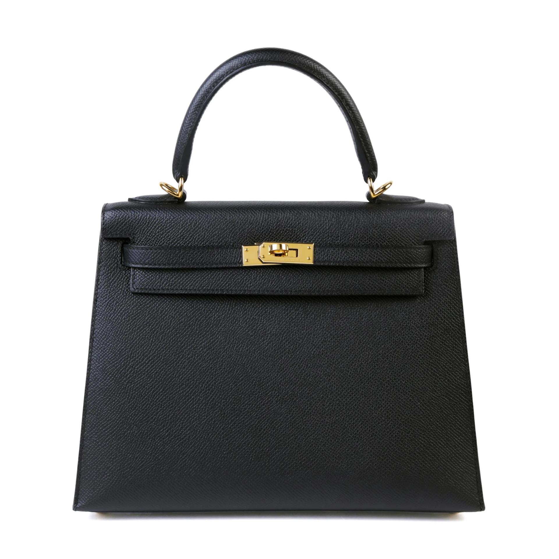 Kelly 25 外縫 89 黑色 Noir (Black)