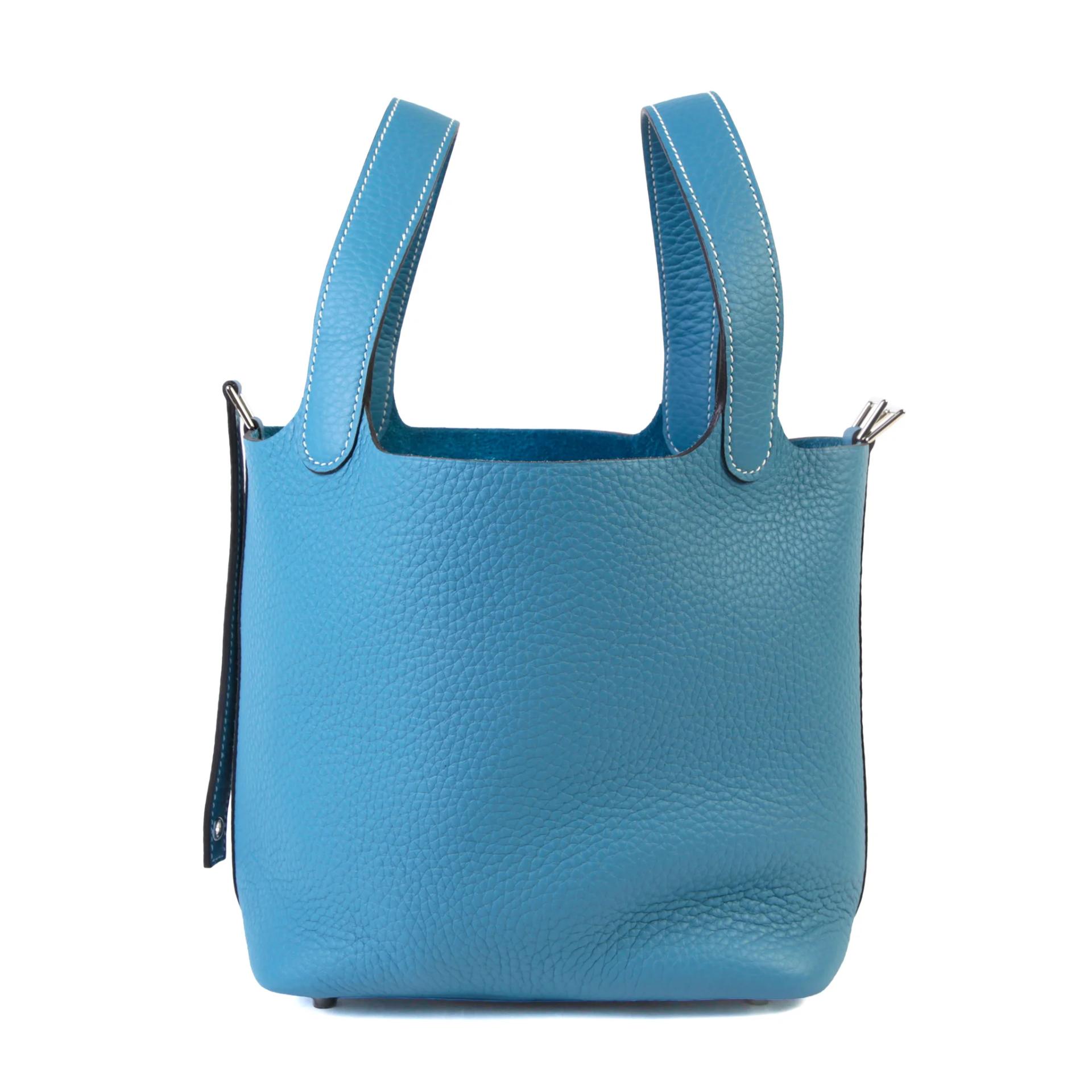 ランク NS 未使用品 HERMÈS エルメス ピコタンロックPM ニューブルージーン (D2) トリヨン シルバー金具 K刻印 (2025) - 4