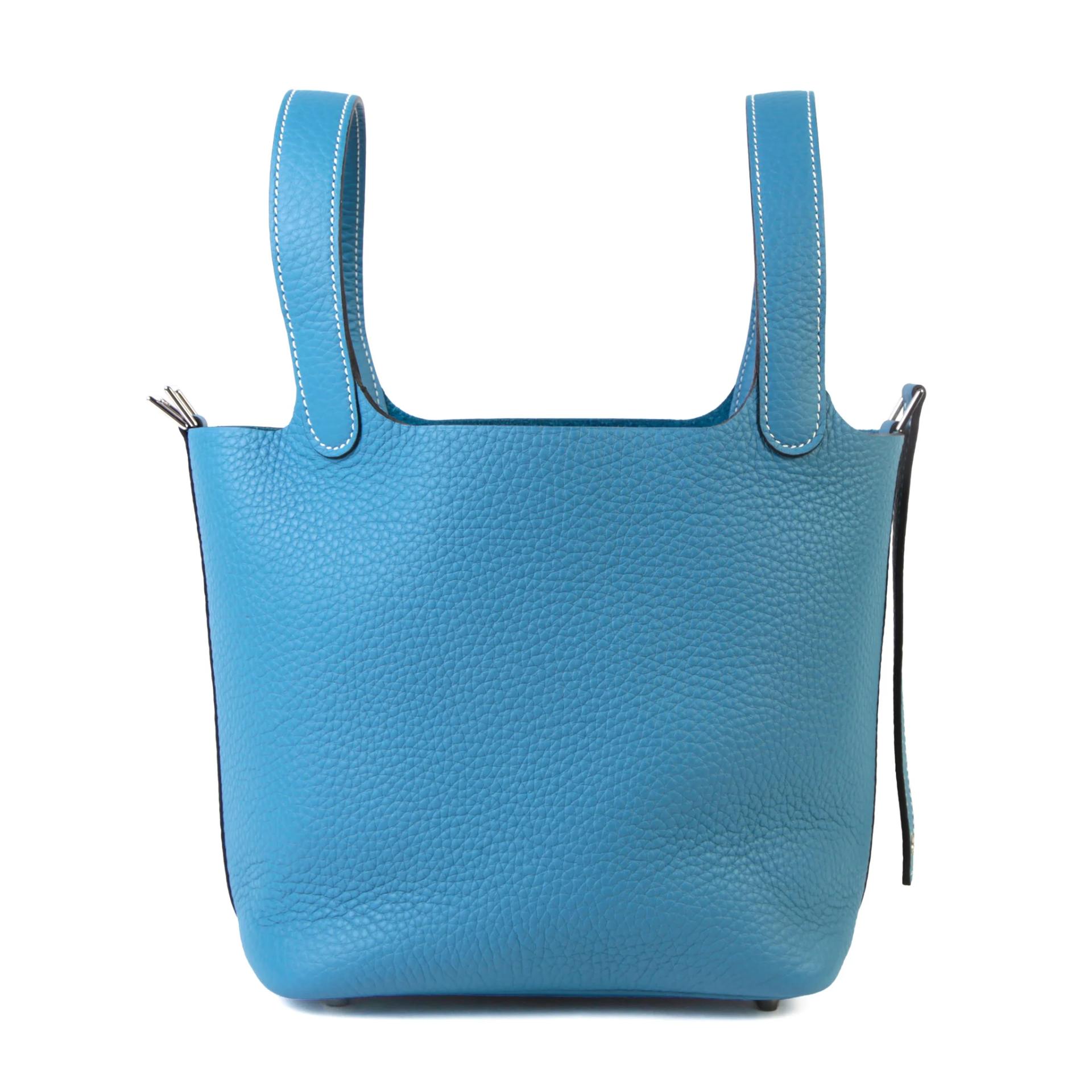 ランク NS 未使用品 HERMÈS エルメス ピコタンロックPM ニューブルージーン (D2) トリヨン シルバー金具 K刻印 (2025) - 5