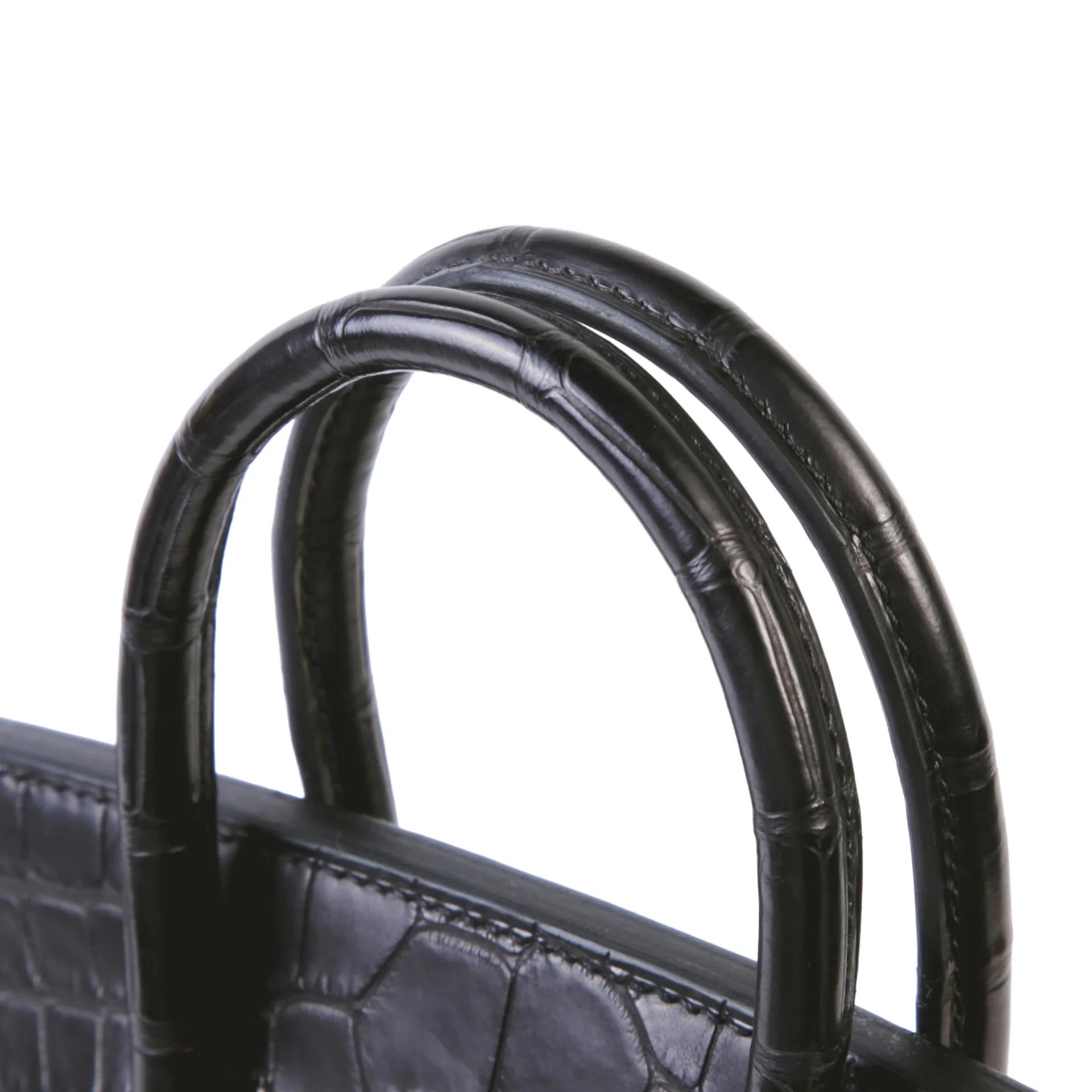 Brand New ( Rank N ) HERMÈS Birkin 25 Touch Noir (89) Togo Matte Alligator Gold hardware K (2025) - 3
