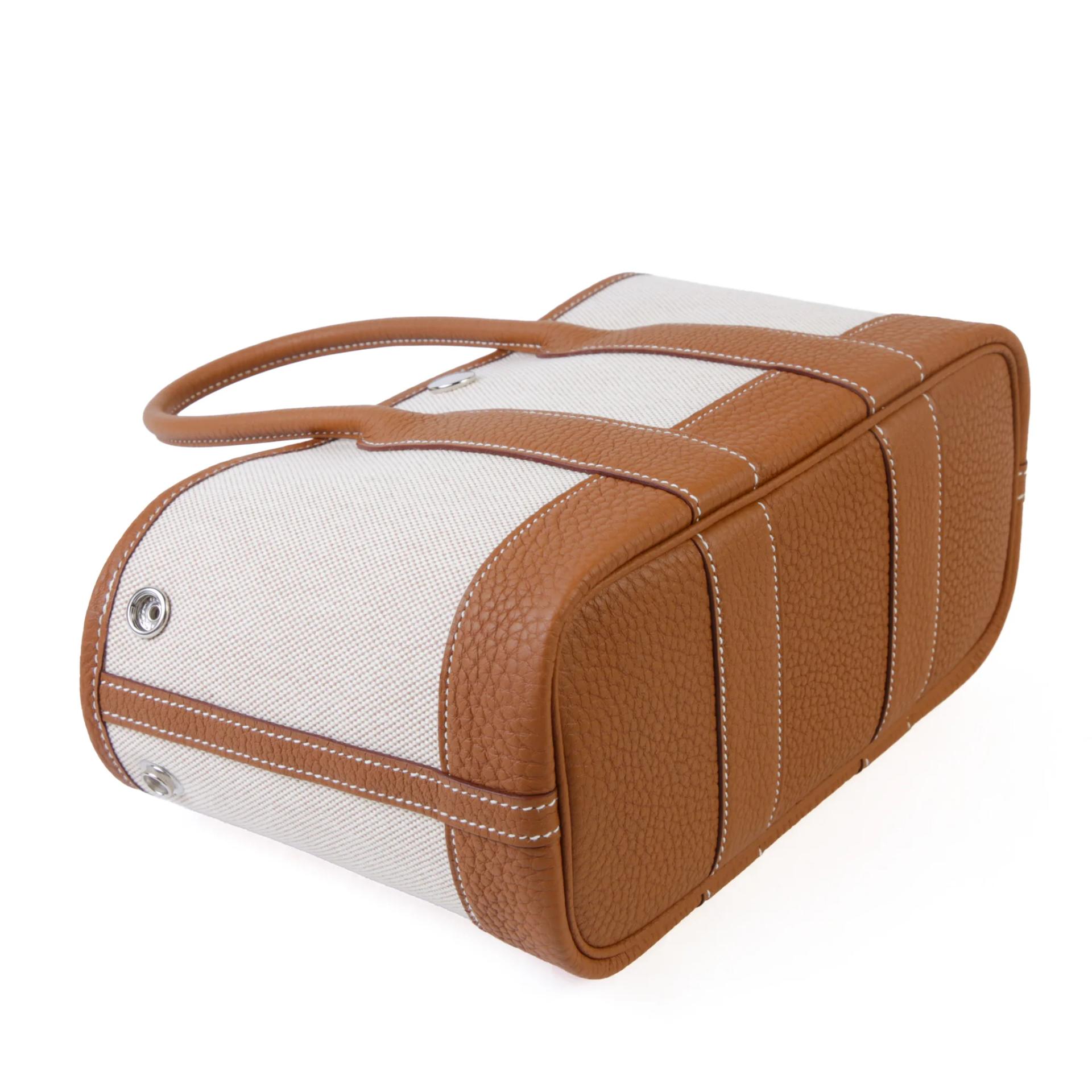 Brand New ( Rank N ) HERMÈS Neo Garden Party 23 Ecru Gold (37) Canvas Negonda Palladium hardware G (2026) - 6